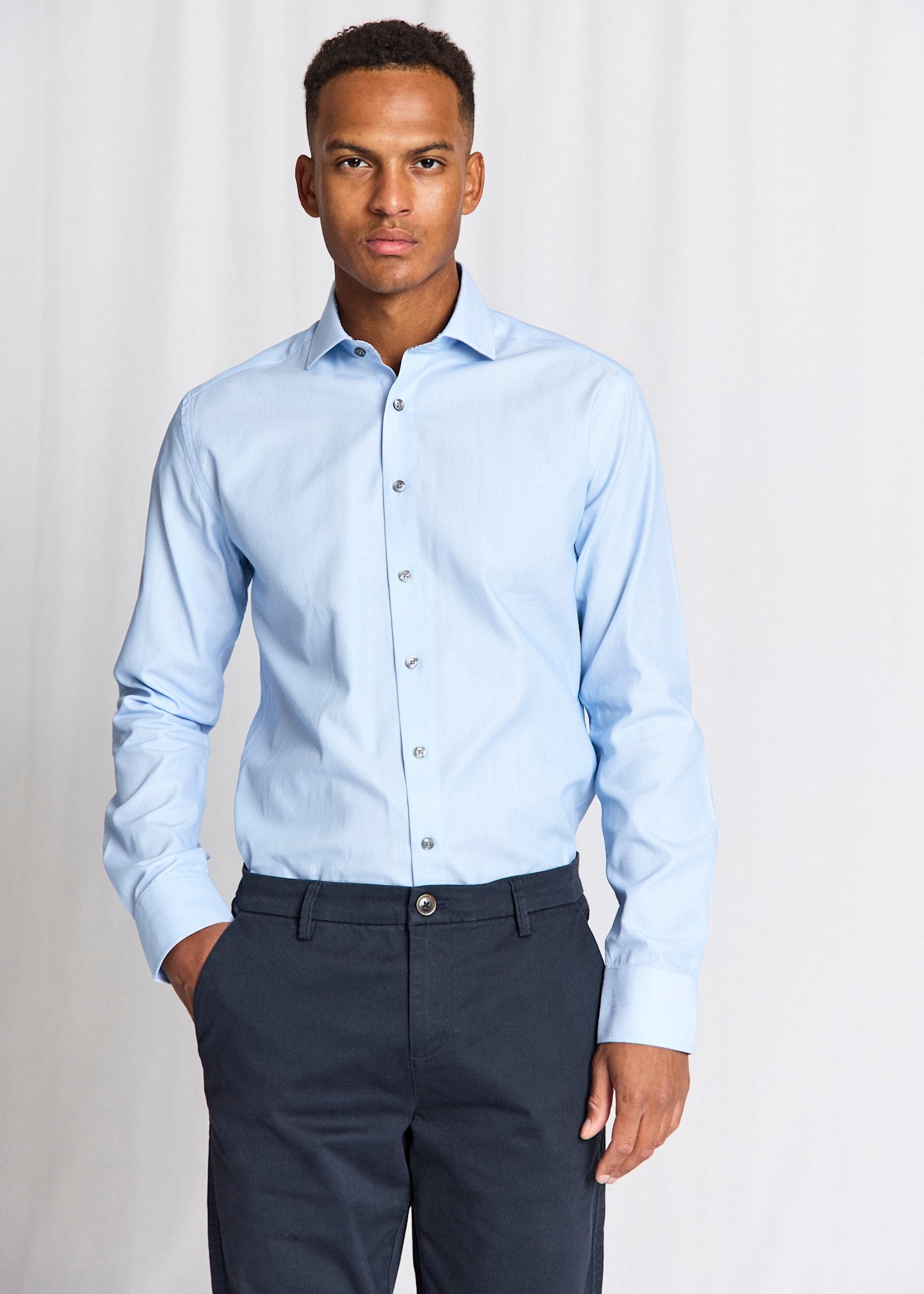 BS Sliskovic Slim Fit Skjorte - Light Blue