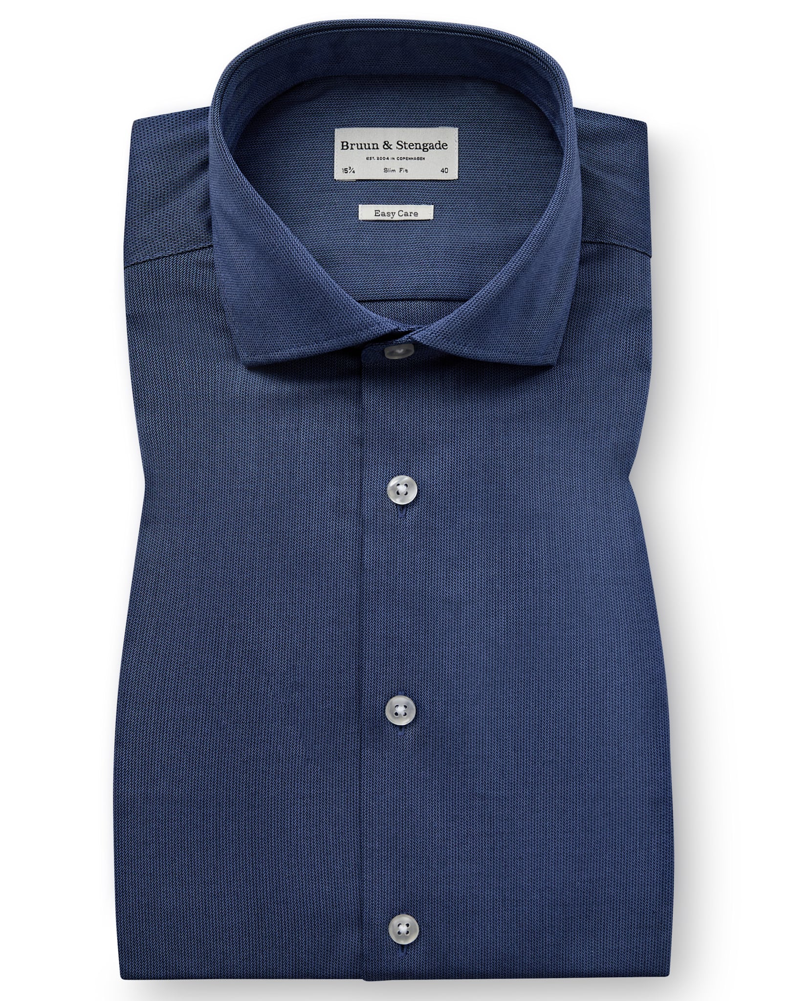 BS Morros Slim Fit Skjorta - Dark Blue