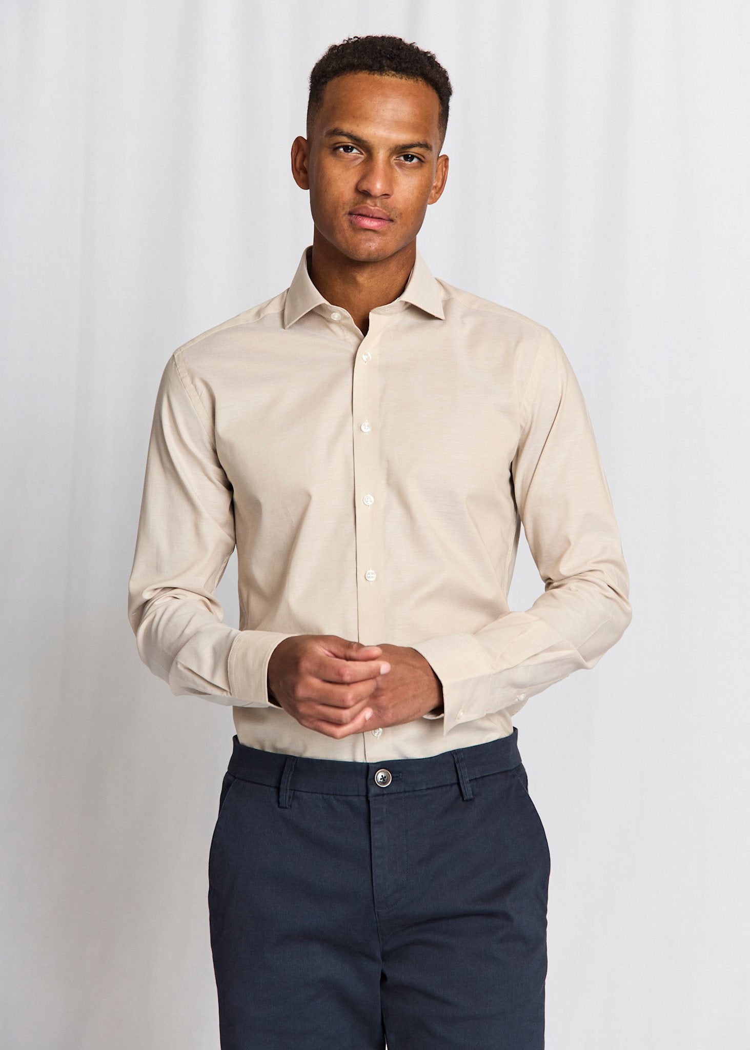 BS Canellas Modern Fit Skjorte - Sand