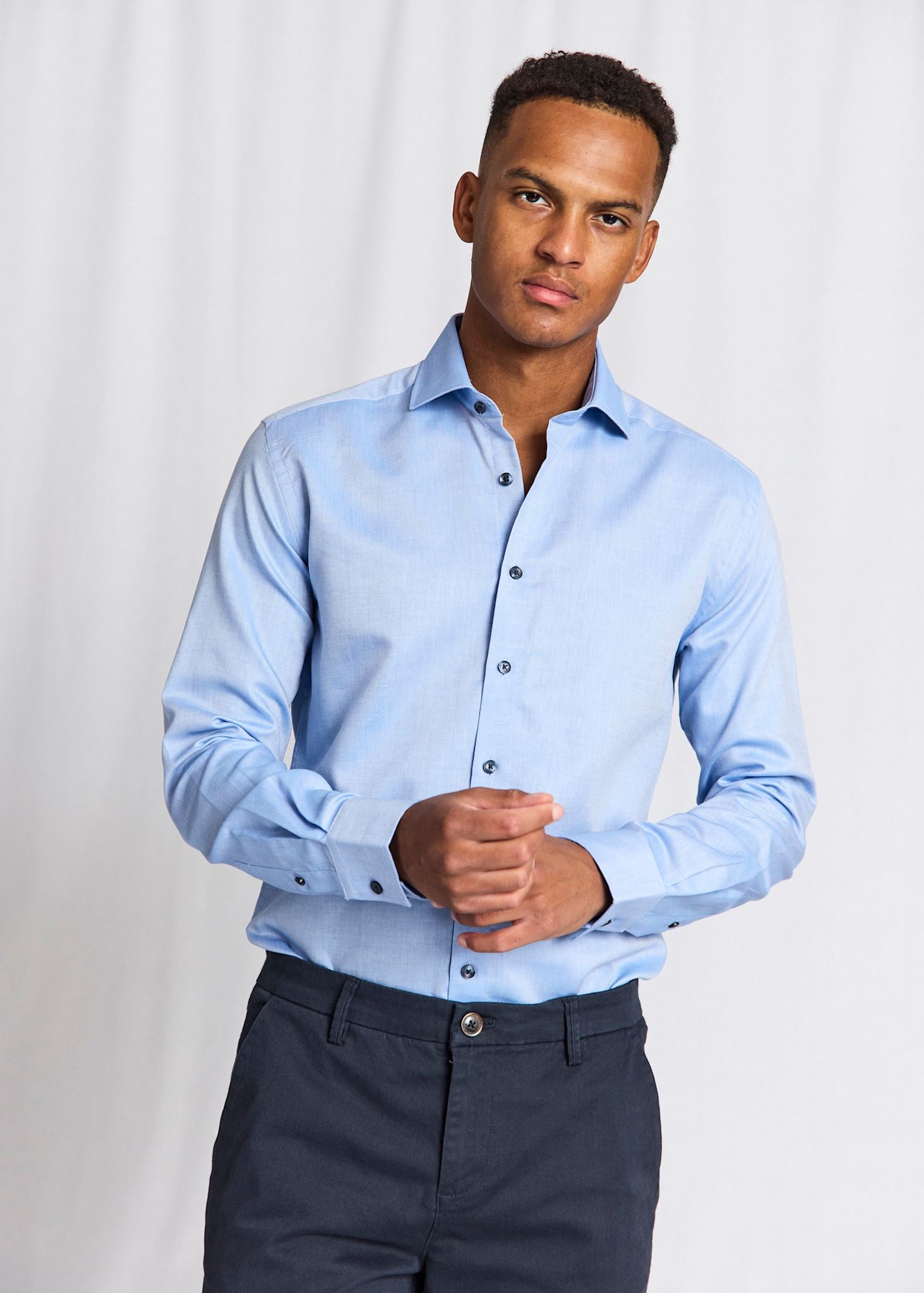 BS Ekdahl Modern Fit Skjorte - Blue