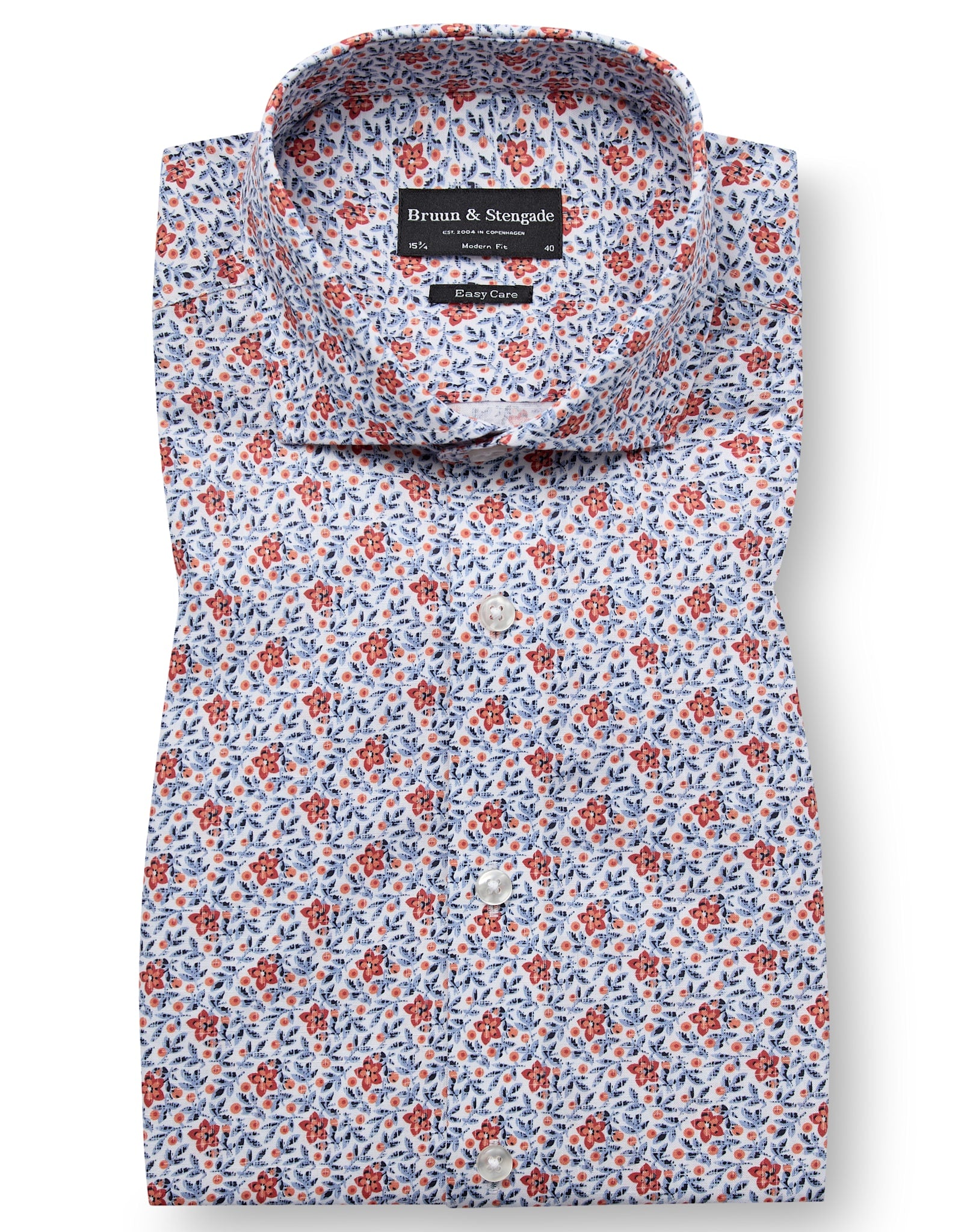 BS Jallouz Modern Fit Skjorte - Orange