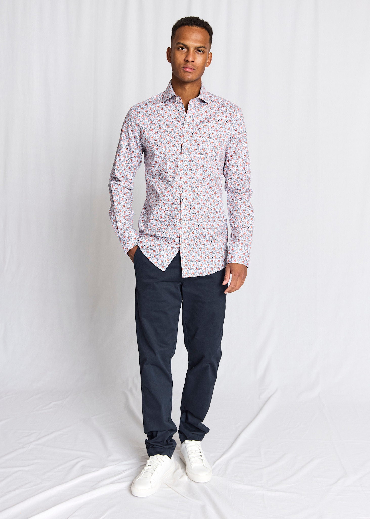 BS Jallouz Modern Fit Skjorte - Orange