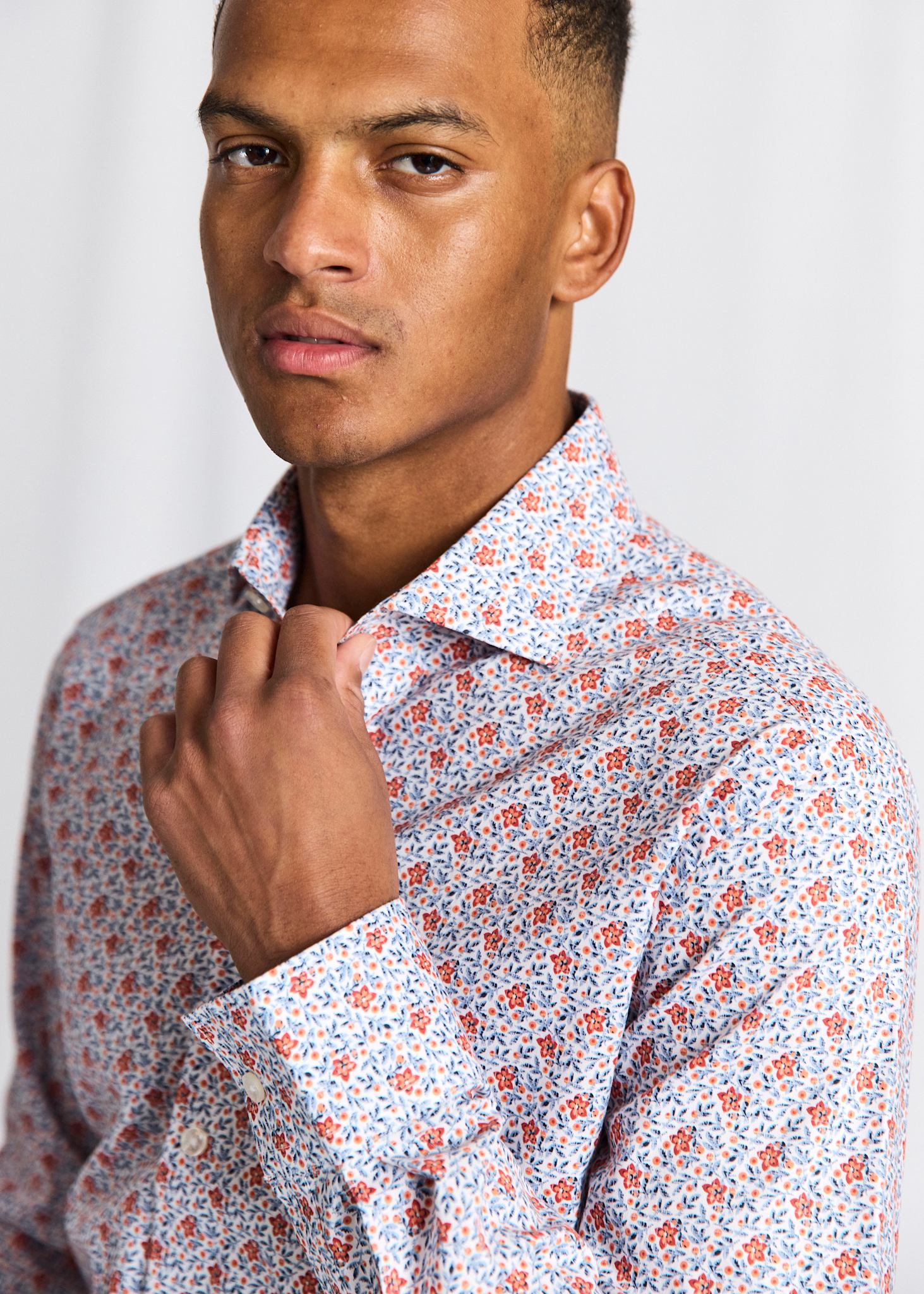 BS Jallouz Modern Fit Skjorte - Orange