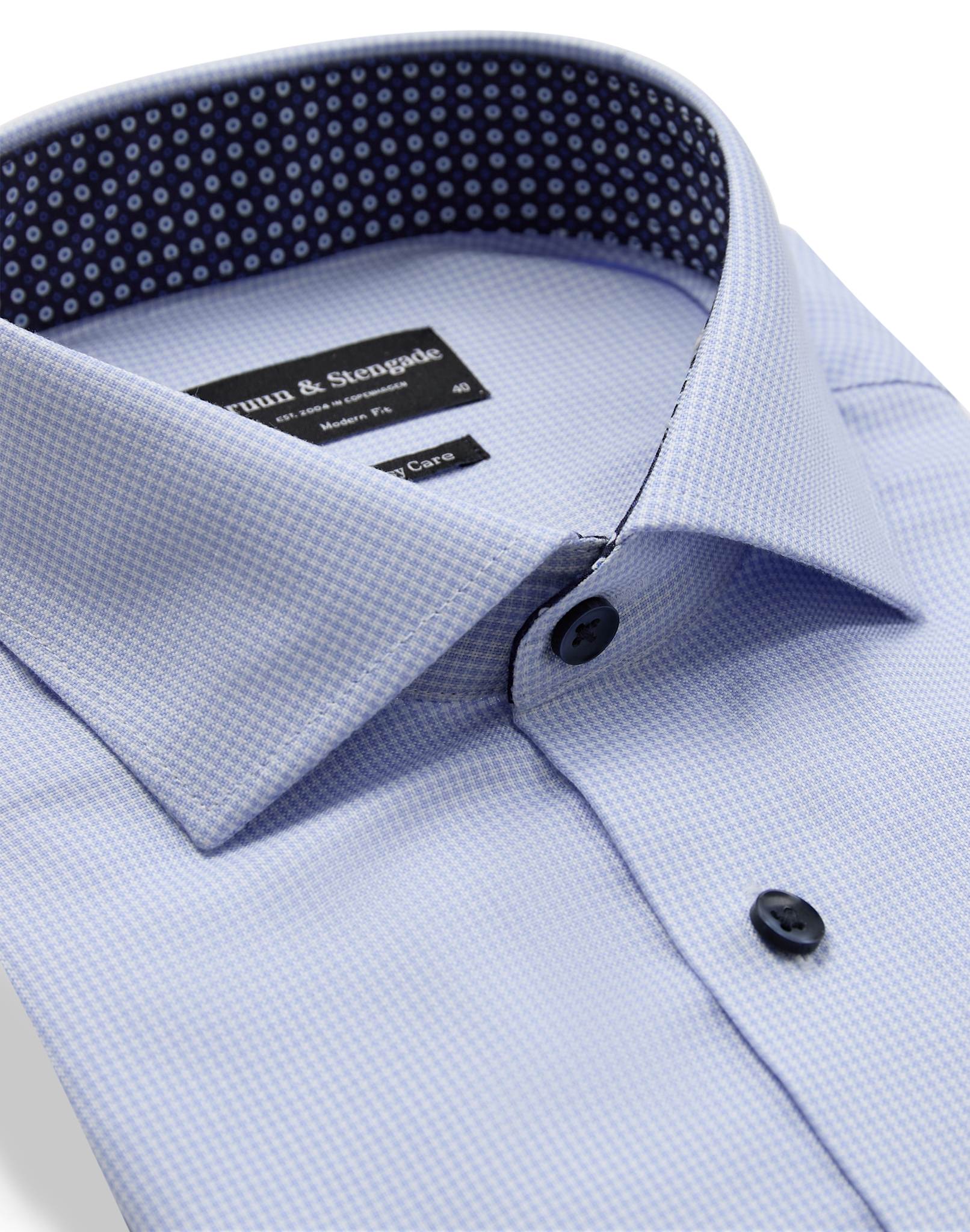 BS Langergren Modern Fit Skjorte - Light Blue