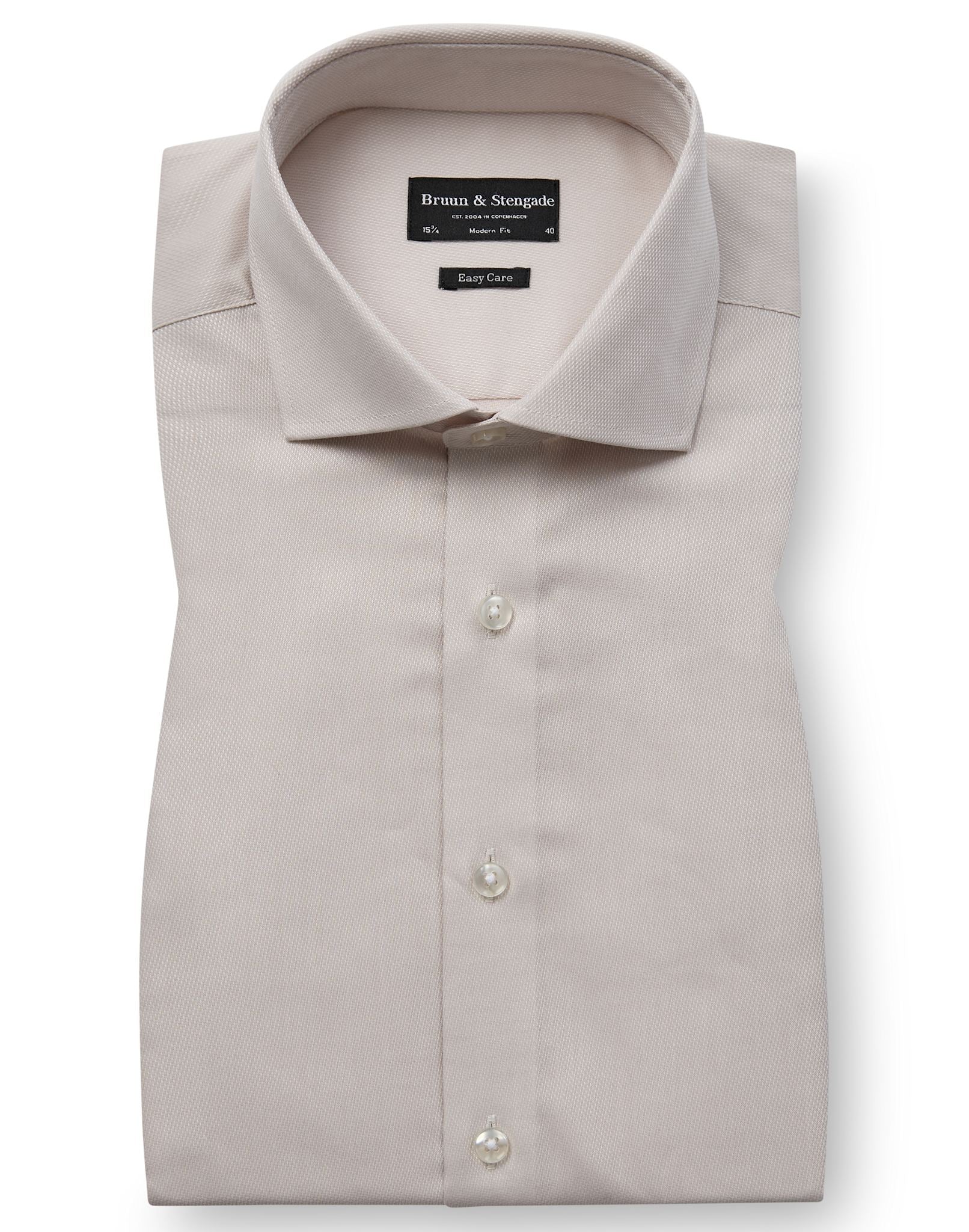 BS Lesjak Modern Fit Skjorte - Beige
