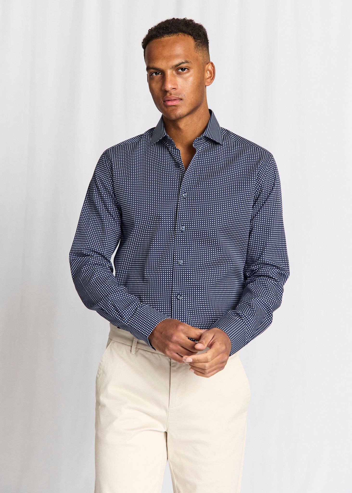 BS Pavlovic Modern Fit Shirt - Navy