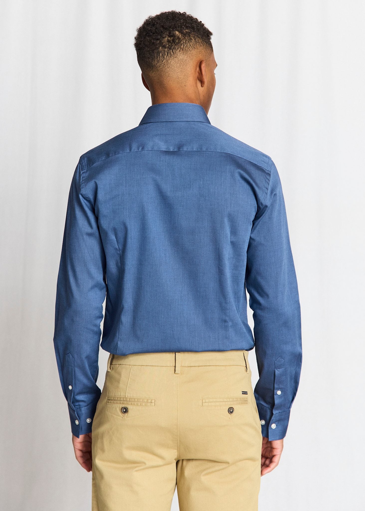 BS Viran Modern Fit Skjorte - Dark Blue