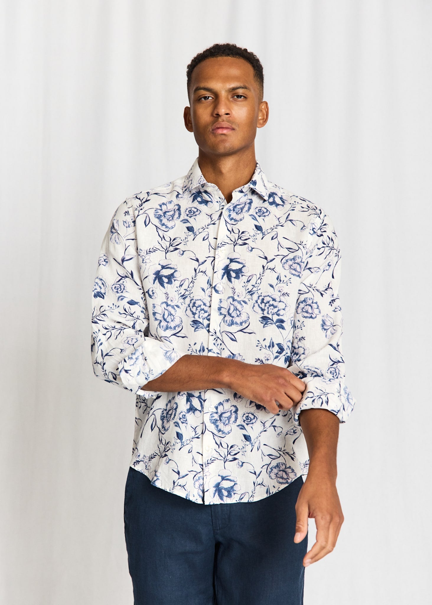 BS Mengel Casual Modern Fit Skjorte - White