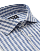 BS Rubio Casual Modern Fit Skjorte - Blue/White