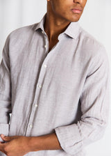 BS Tahaka Casual Modern Fit Skjorte - Light Grey