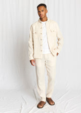 BS Davide Regular Fit Overshirt - Sand