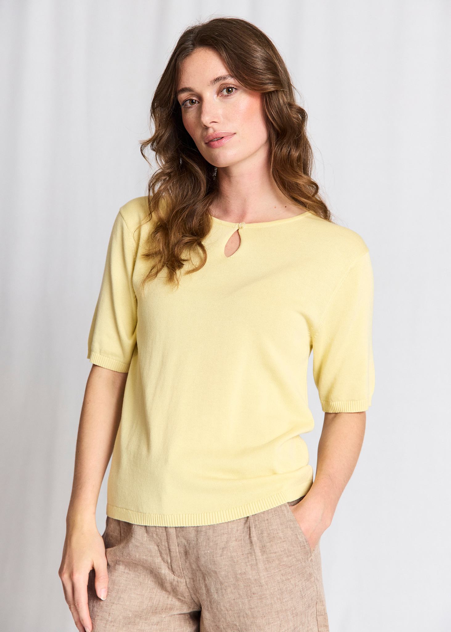 BS Francesca Regular Fit T-Shirt - Dusty Yellow