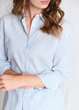 BS Marietta Regular Fit Skjorte - Light Blue/White