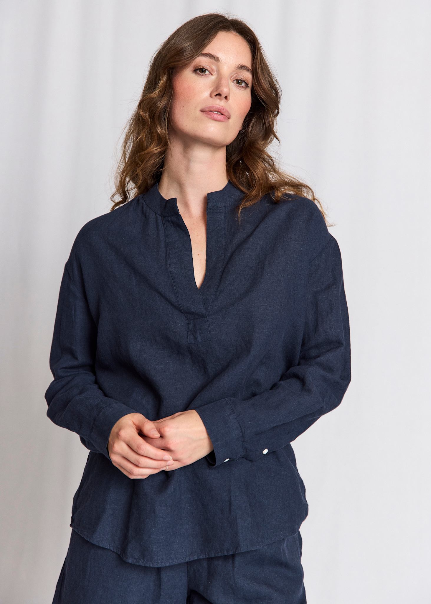 BS Noemi Regular Fit Skjorte - Navy