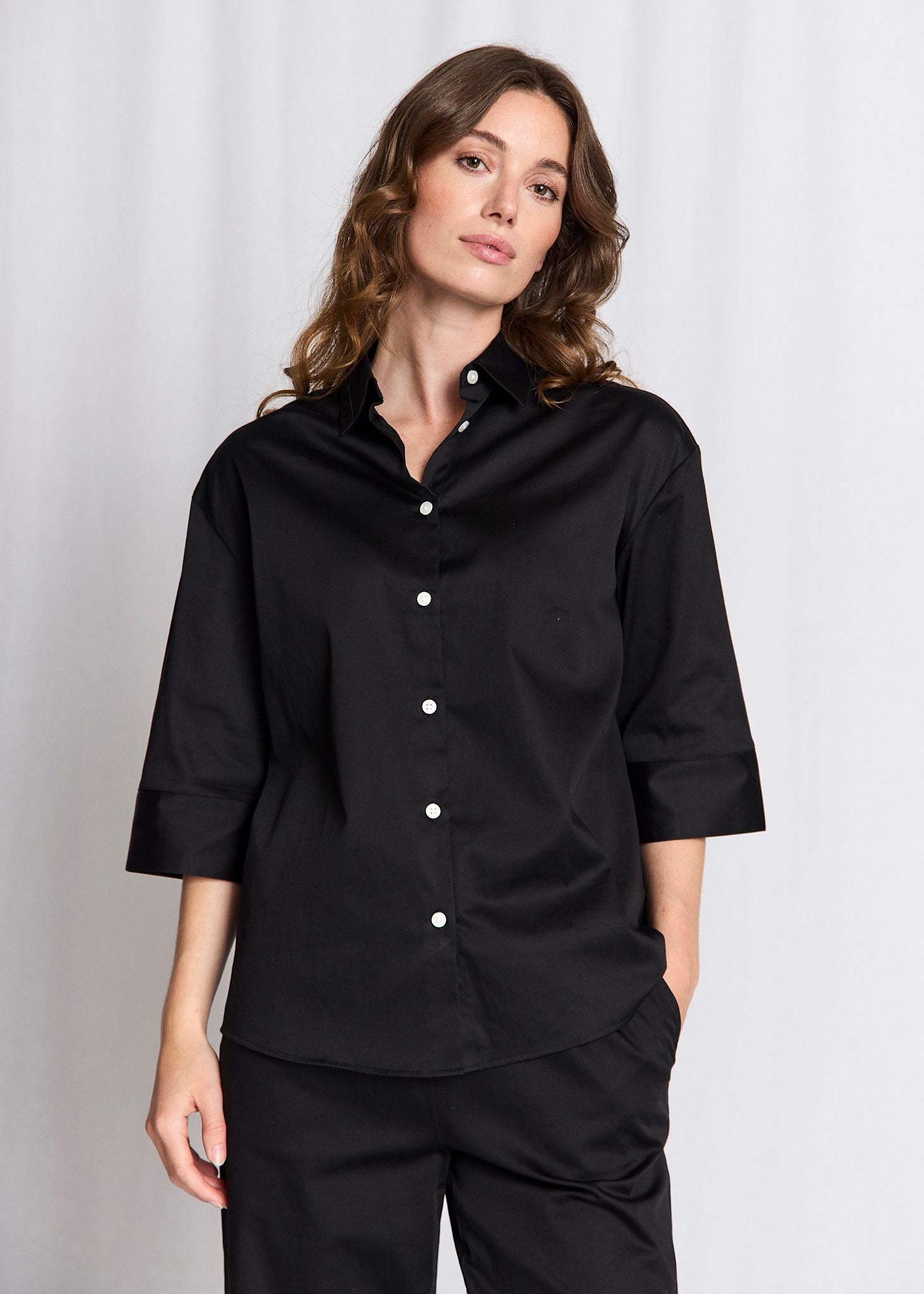 BS Talia Regular Fit Skjorte - Black