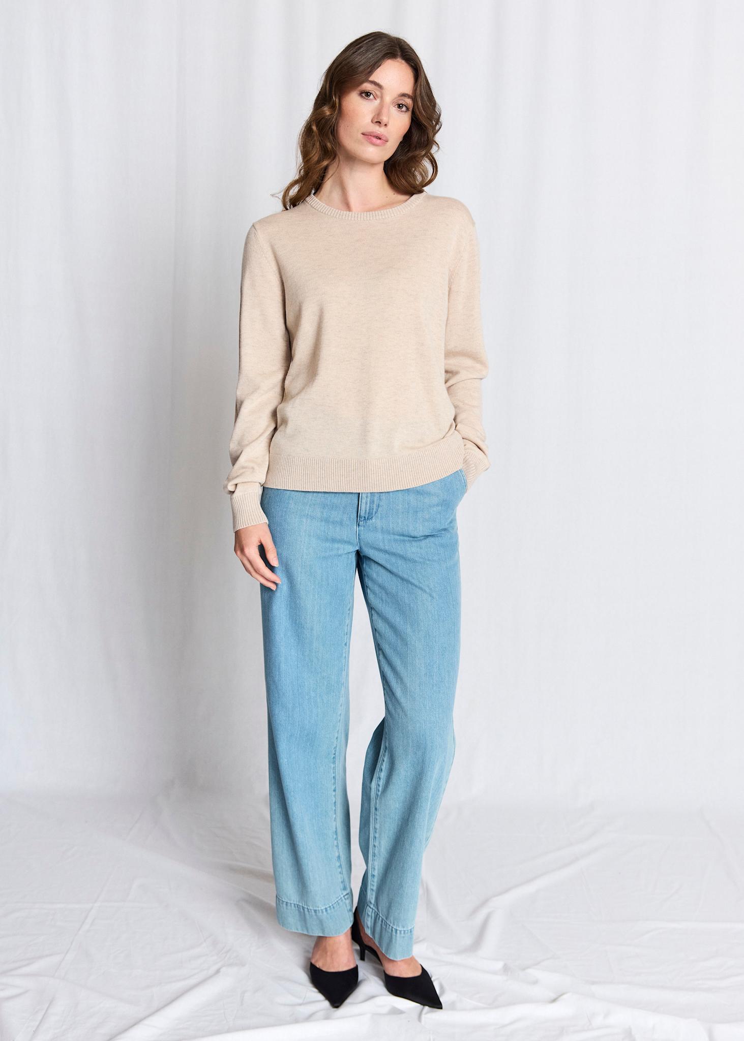 BS Debora Regular Fit Strik - Light Brown