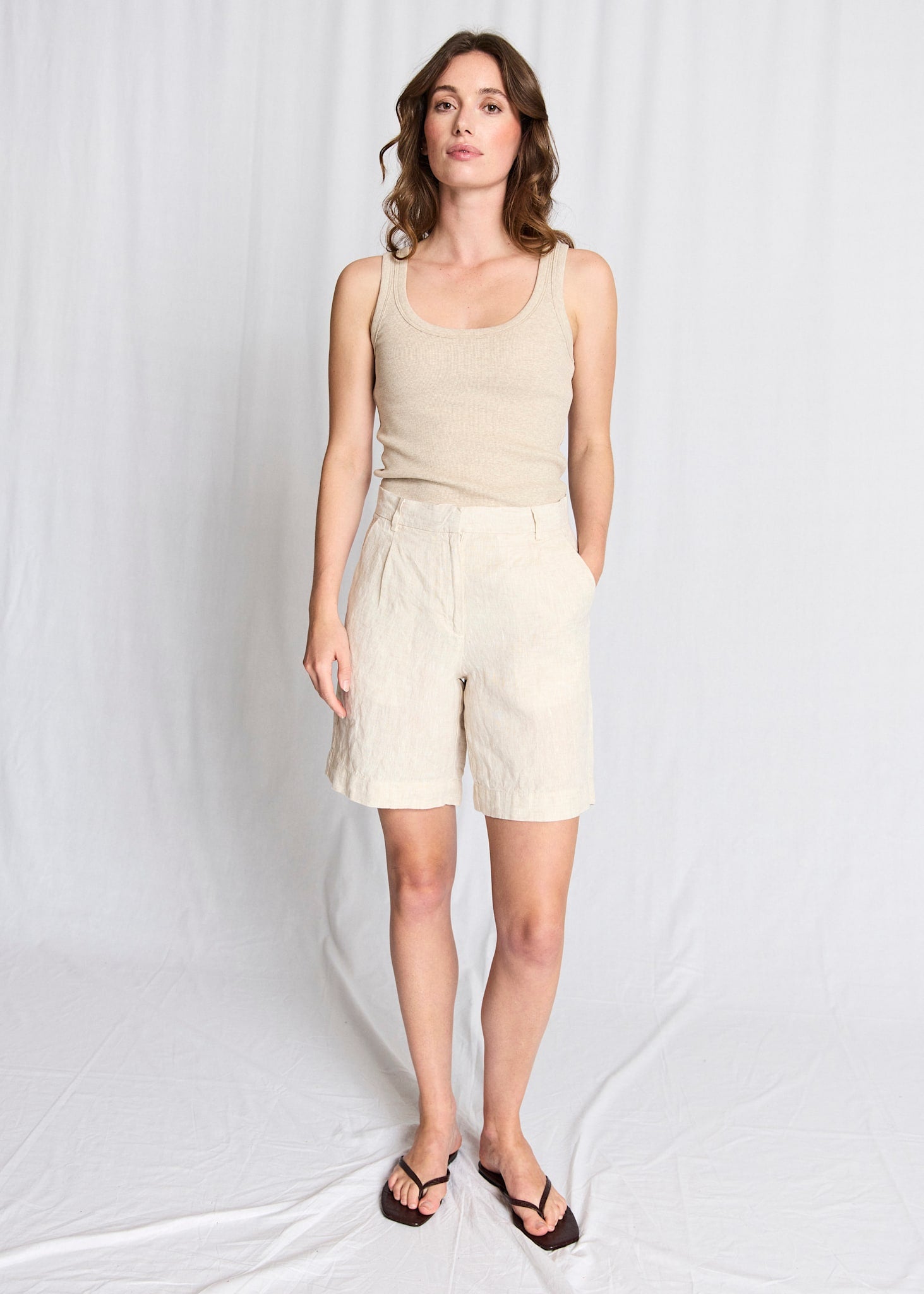 BS Kricia Regular Fit Shorts - Sand