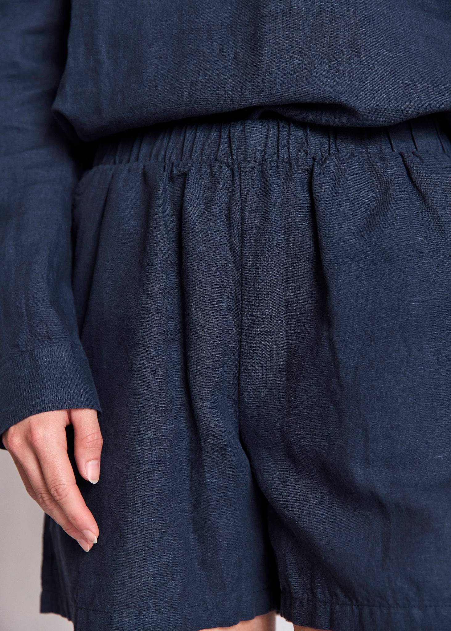 BS Oriana Regular Fit Shorts - Navy