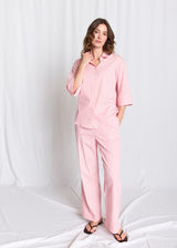 BS Rosetta Regular Fit Bukser - Lipstick Red/White