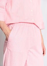 BS Rosetta Regular Fit Bukser - Lipstick Red/White