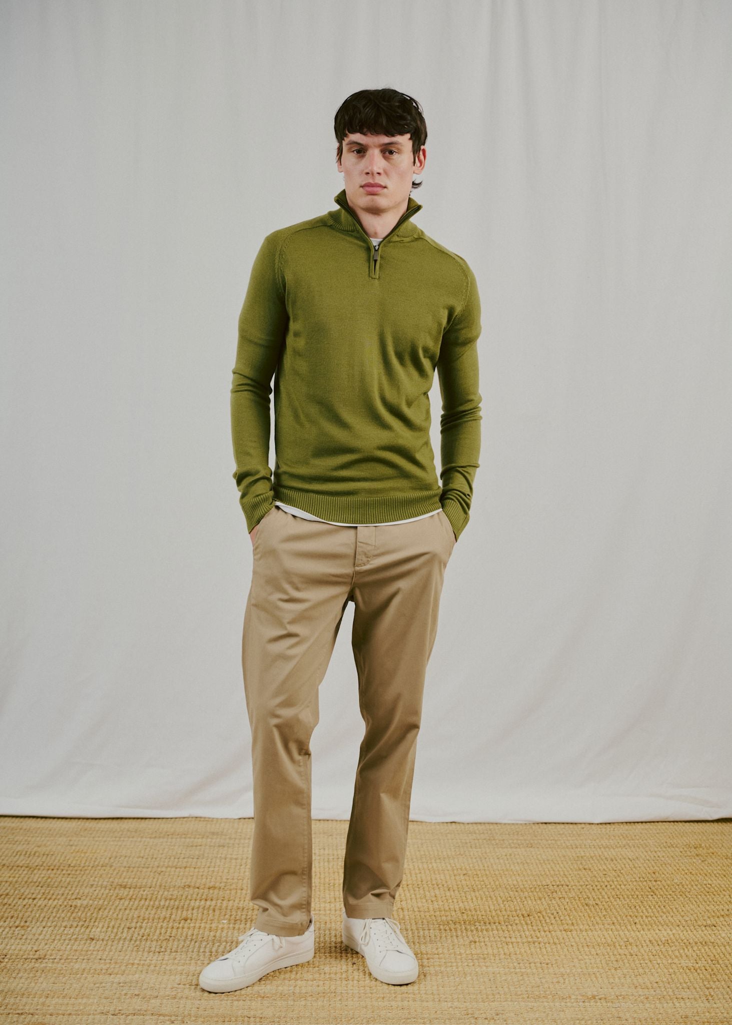 BS Pelle Regular Fit Strik - Bright Green