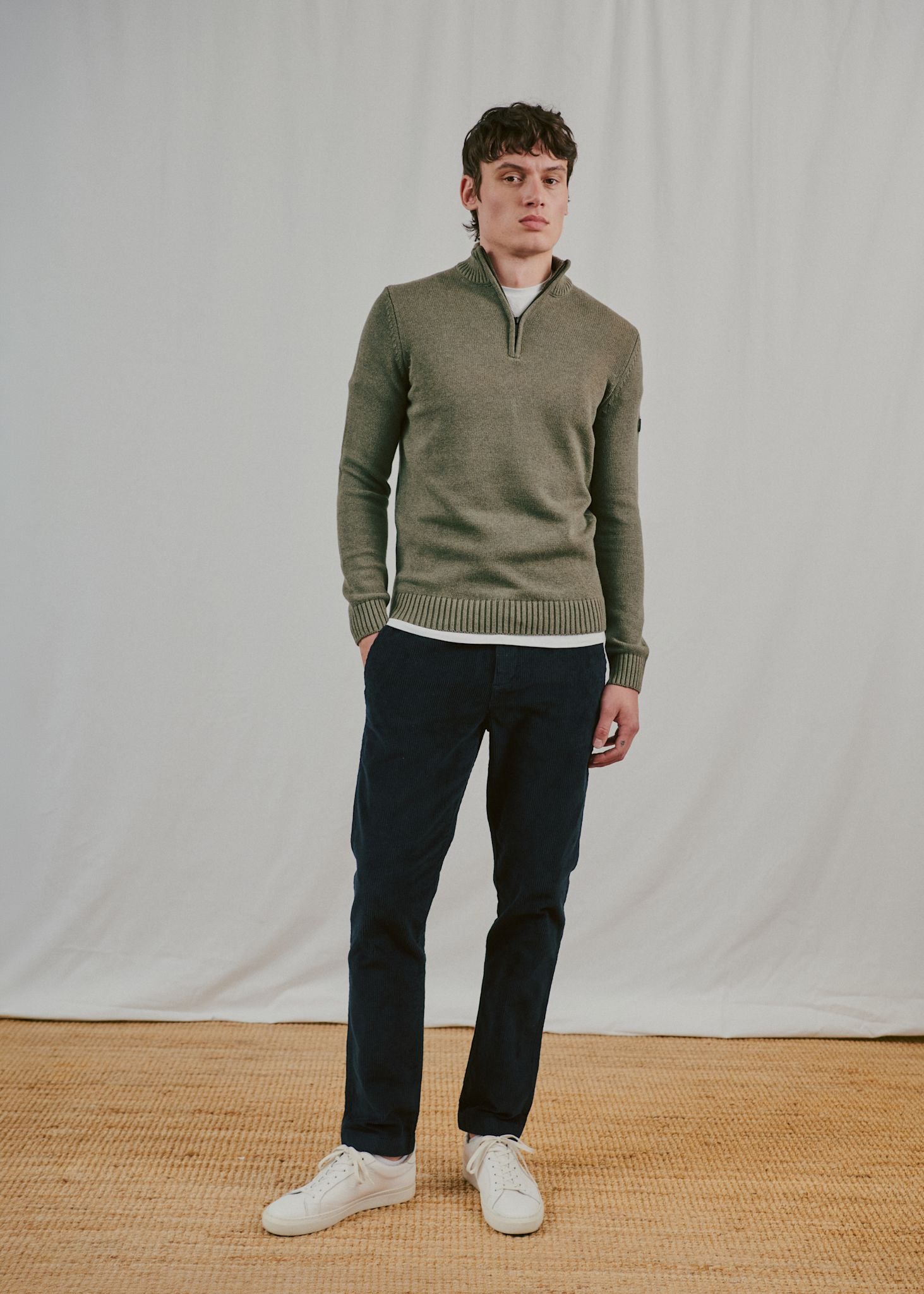 BS Cunha Regular Fit Strik - Olive