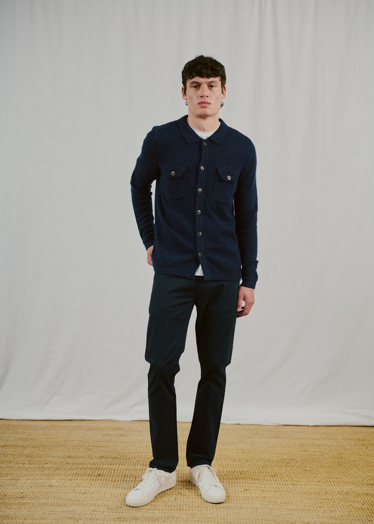 BS Moldova Regular Fit Strik - Navy