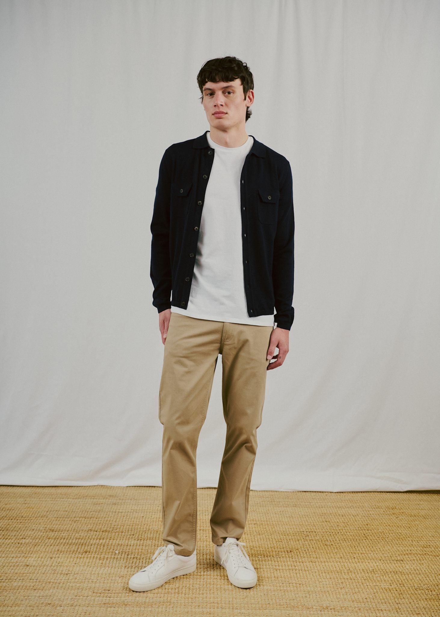 BS Zaouma Regular Fit Strik - Navy