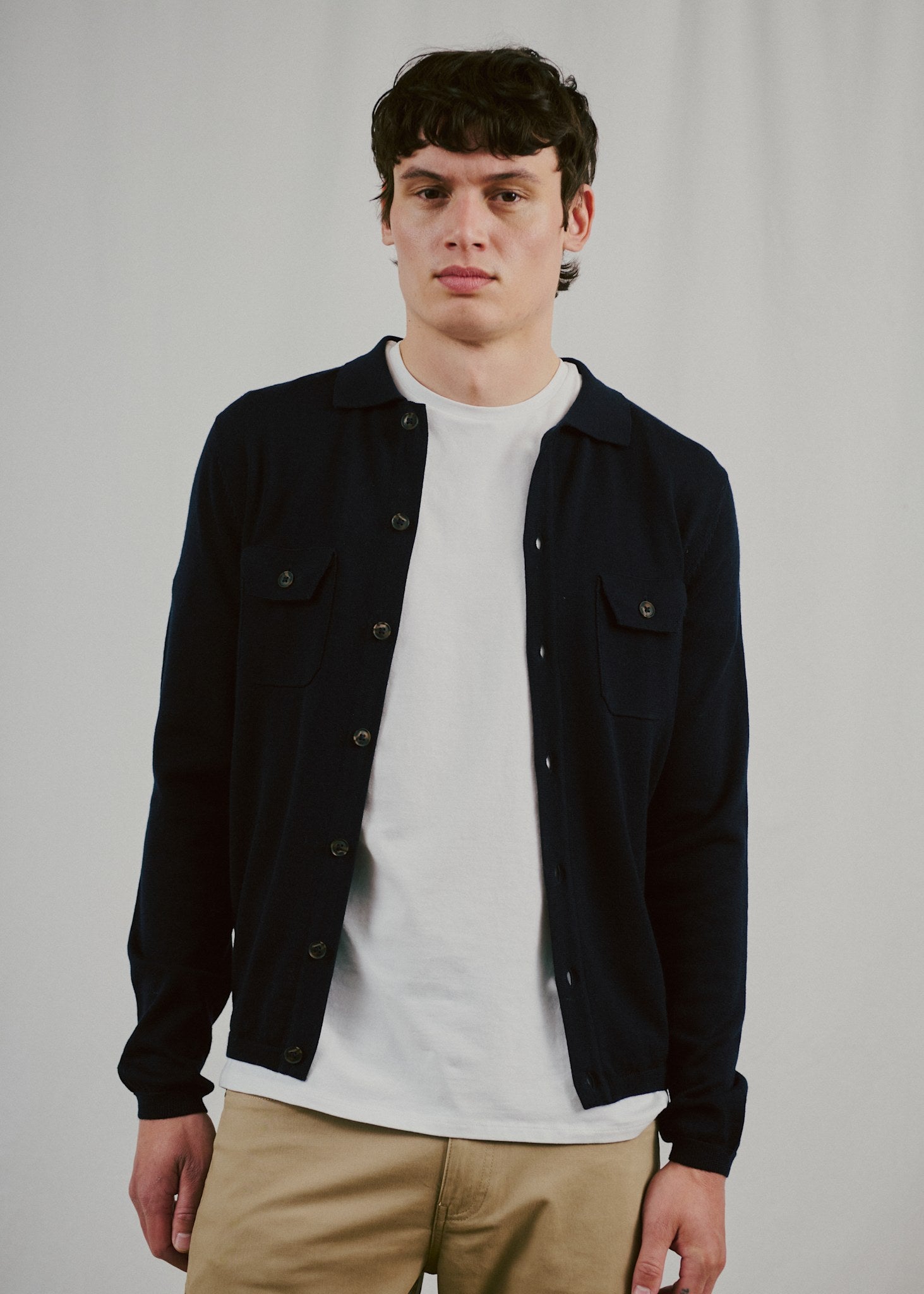 BS Zaouma Regular Fit Strik - Navy