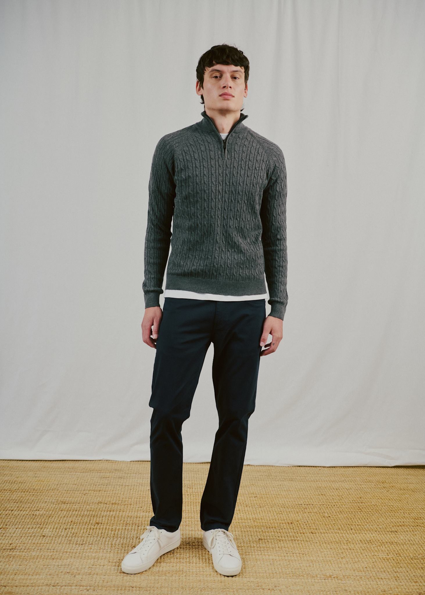 BS Simbel Regular Fit Strik - Grey