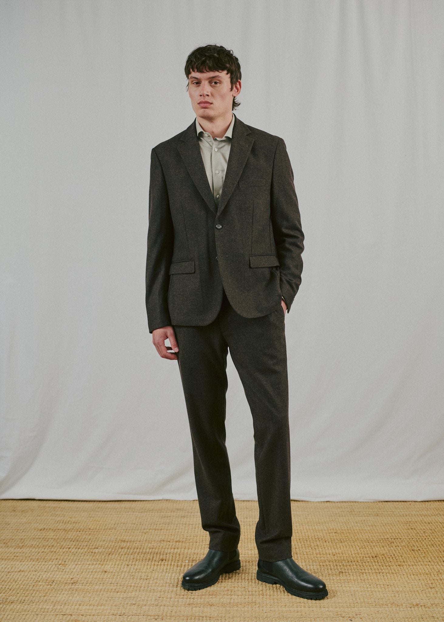 BS Macron Classic Fit Blazer - Brown