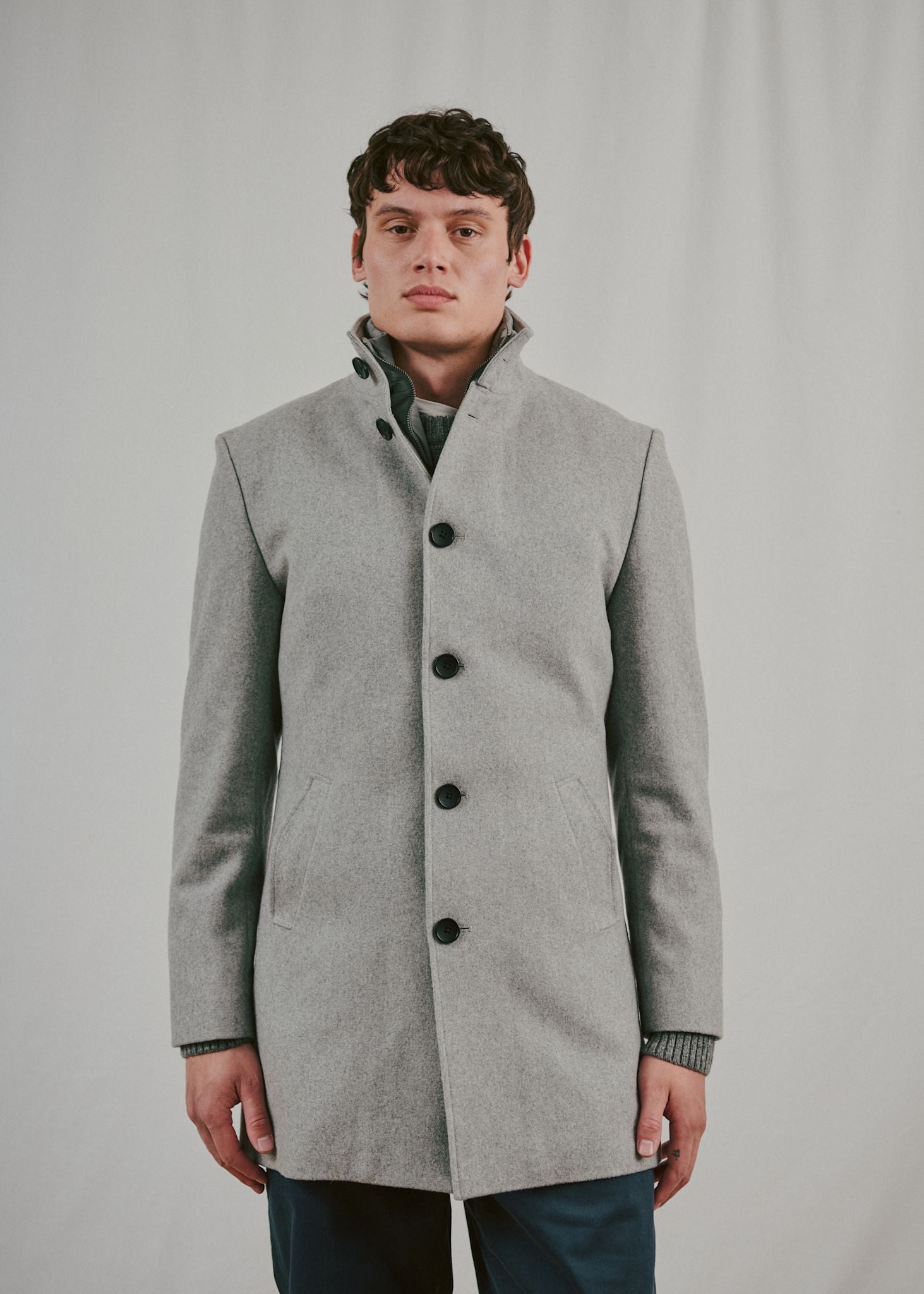 BS Ontario Slim Fit Frakke - Light Grey