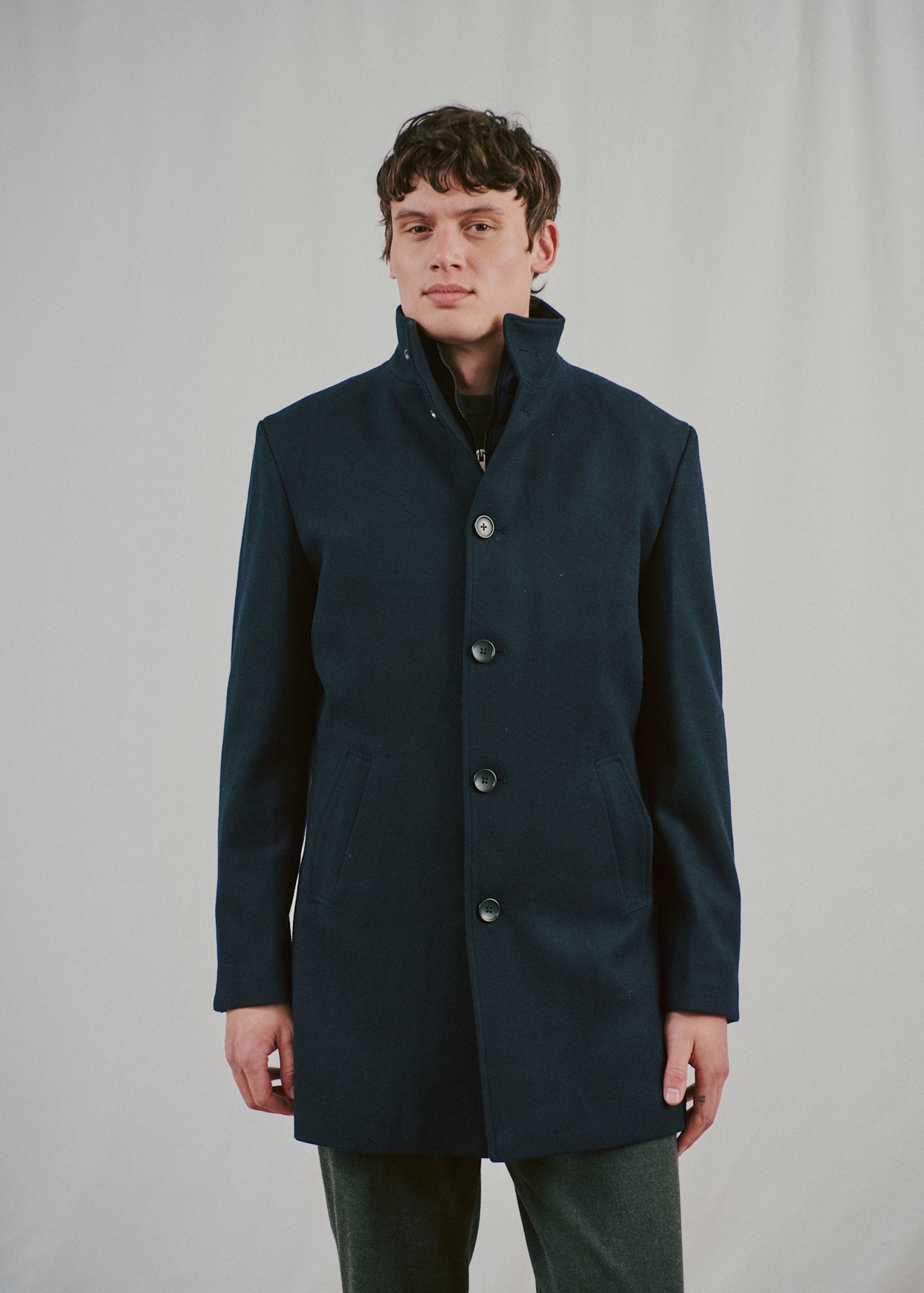 BS Ontario Slim Fit Frakke - Navy