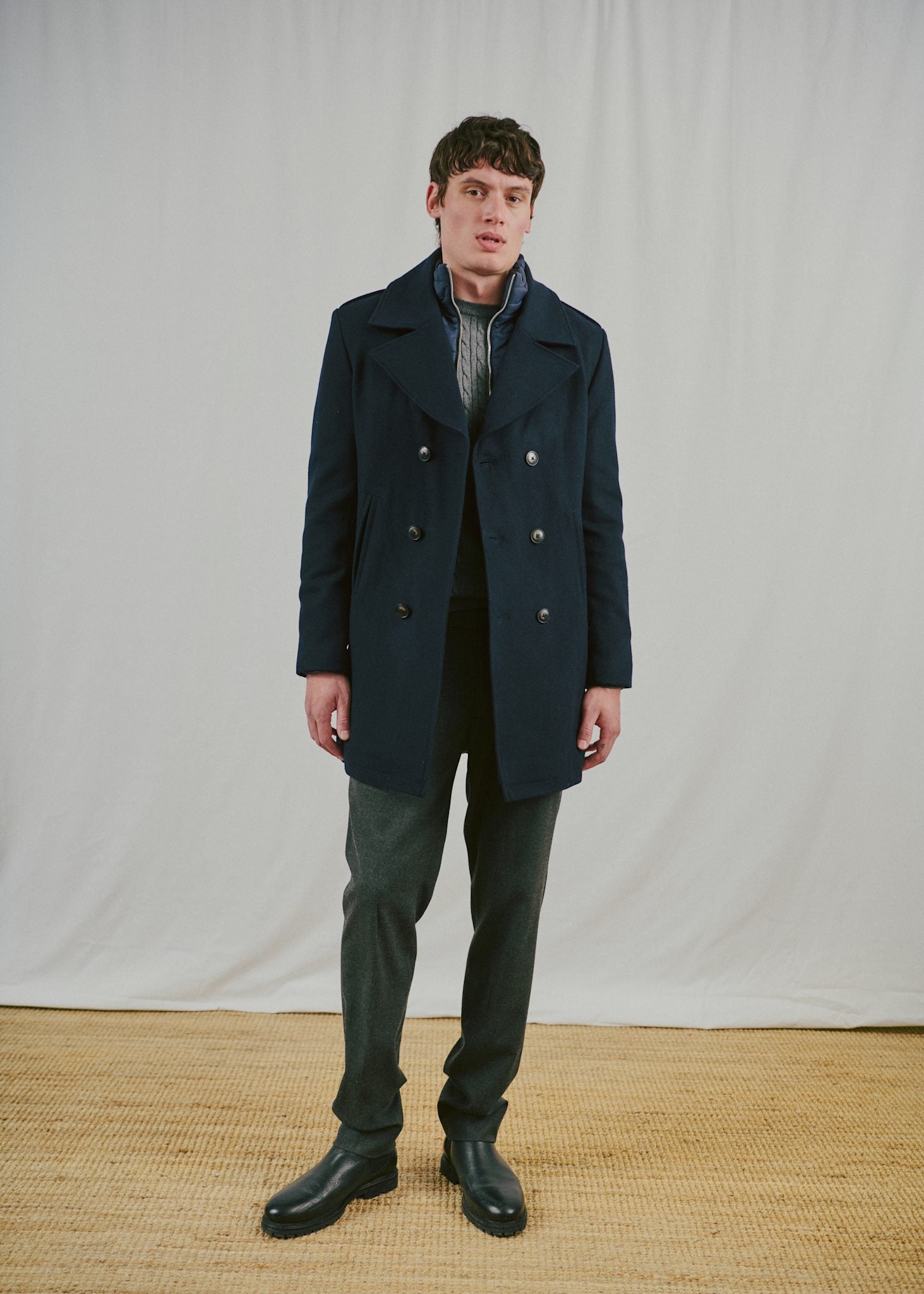 BS Nelson Slim Fit Frakke - Navy