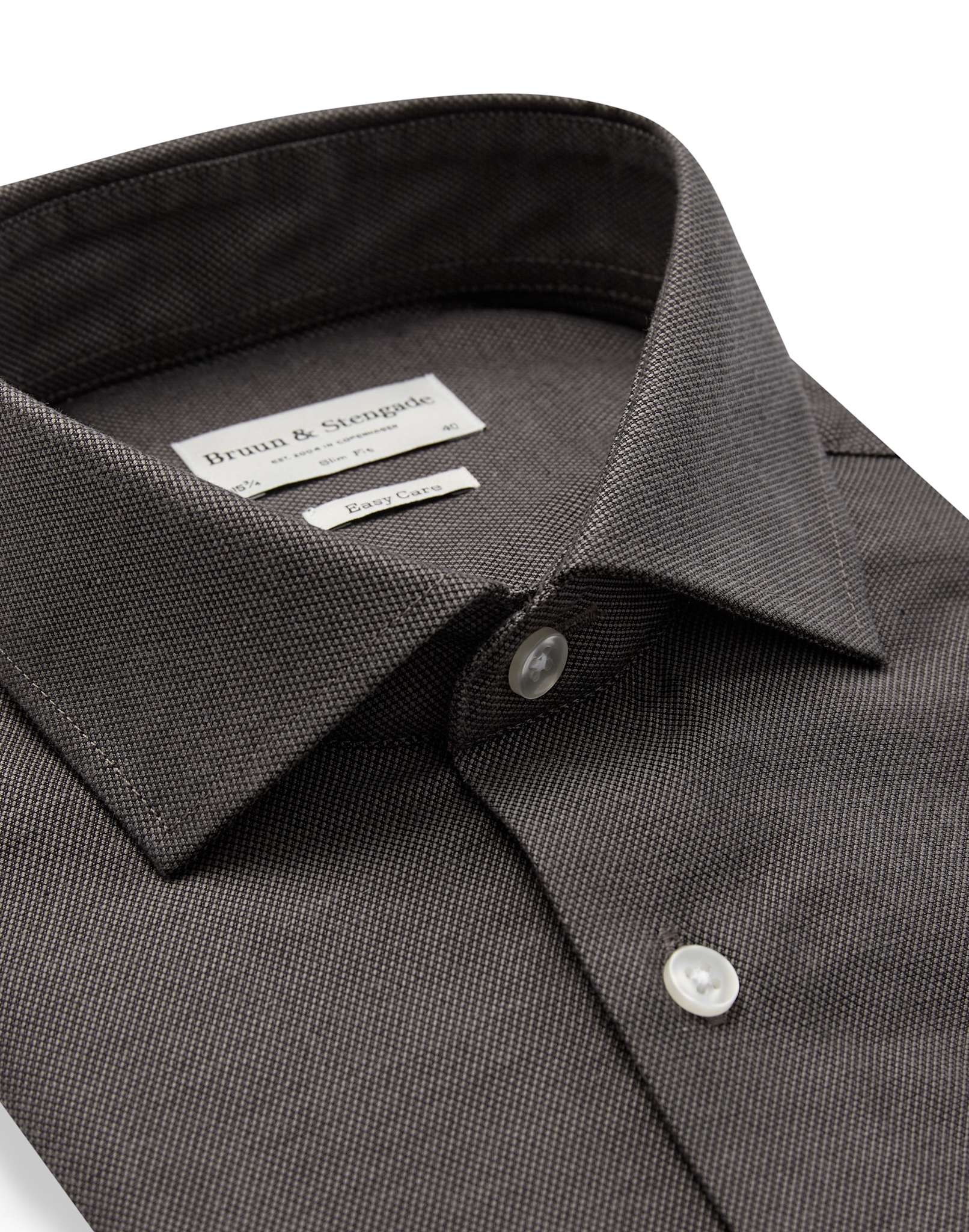 BS Osemann Slim Fit Skjorte - Dark Grey