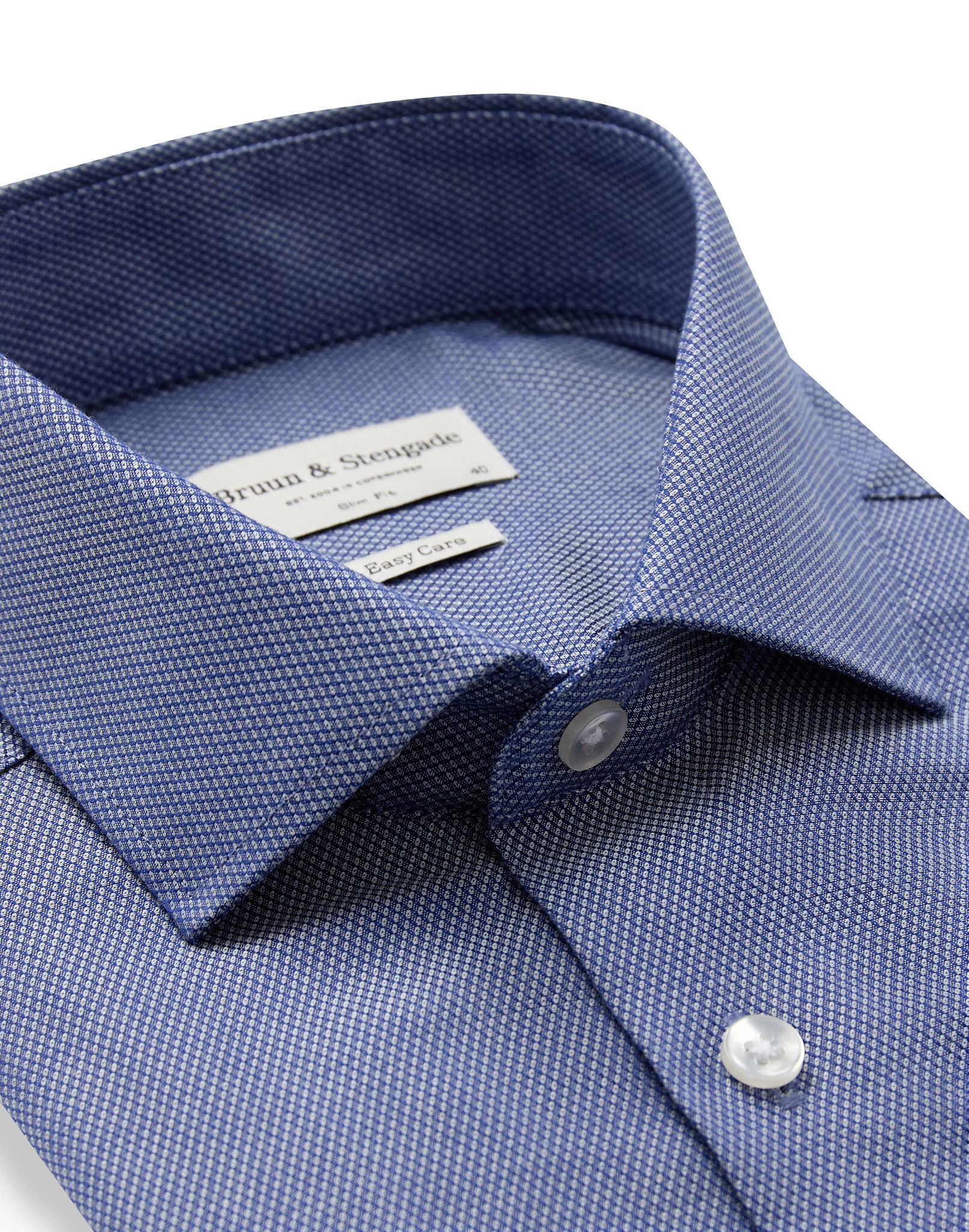 BS Guillou Slim Fit Skjorte - Navy