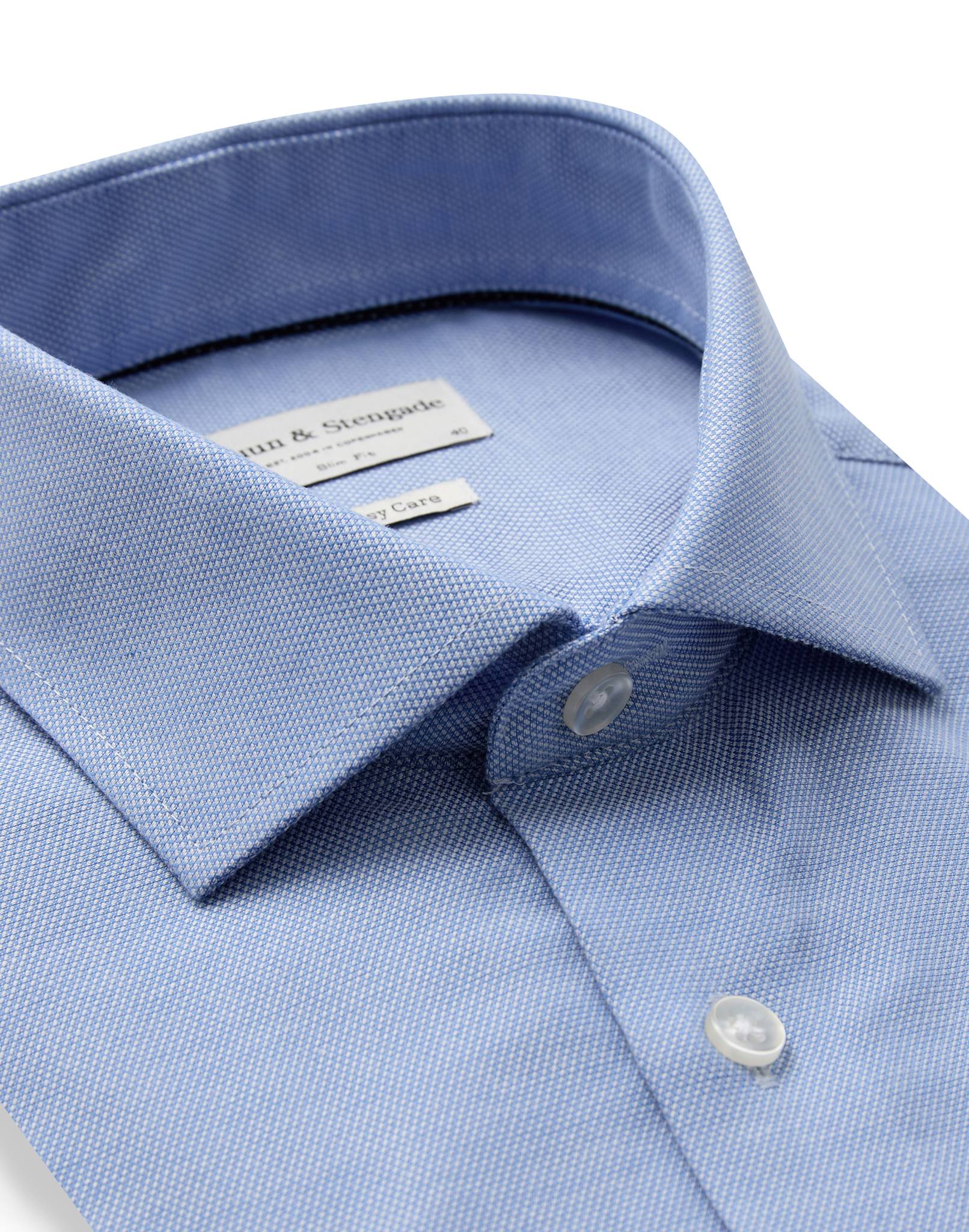 BS Prehn Slim Fit Skjorte - Light Blue