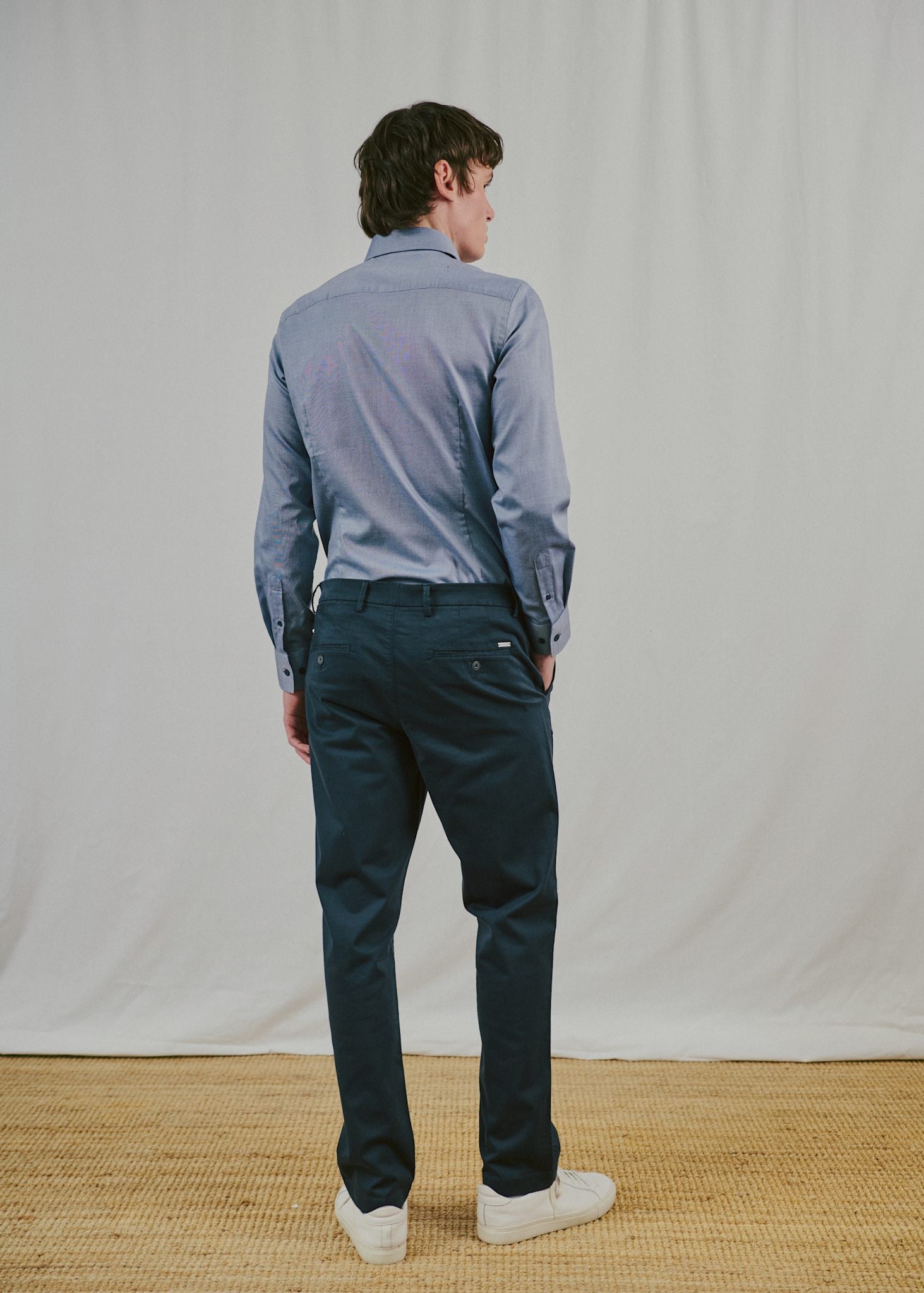 BS Fupz Slim Fit Skjorte - Navy