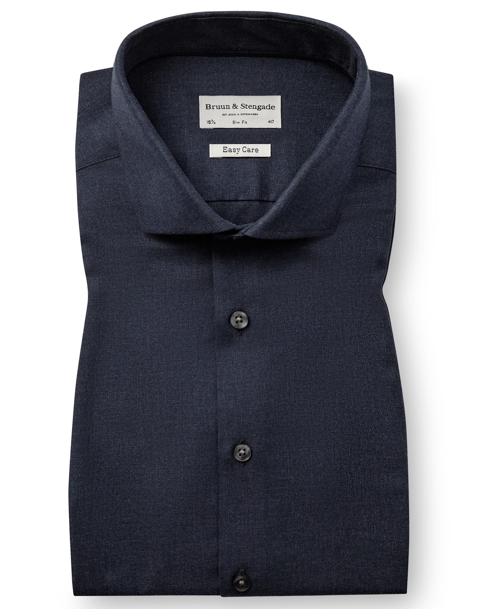 BS Kinney Slim Fit Skjorte - Navy