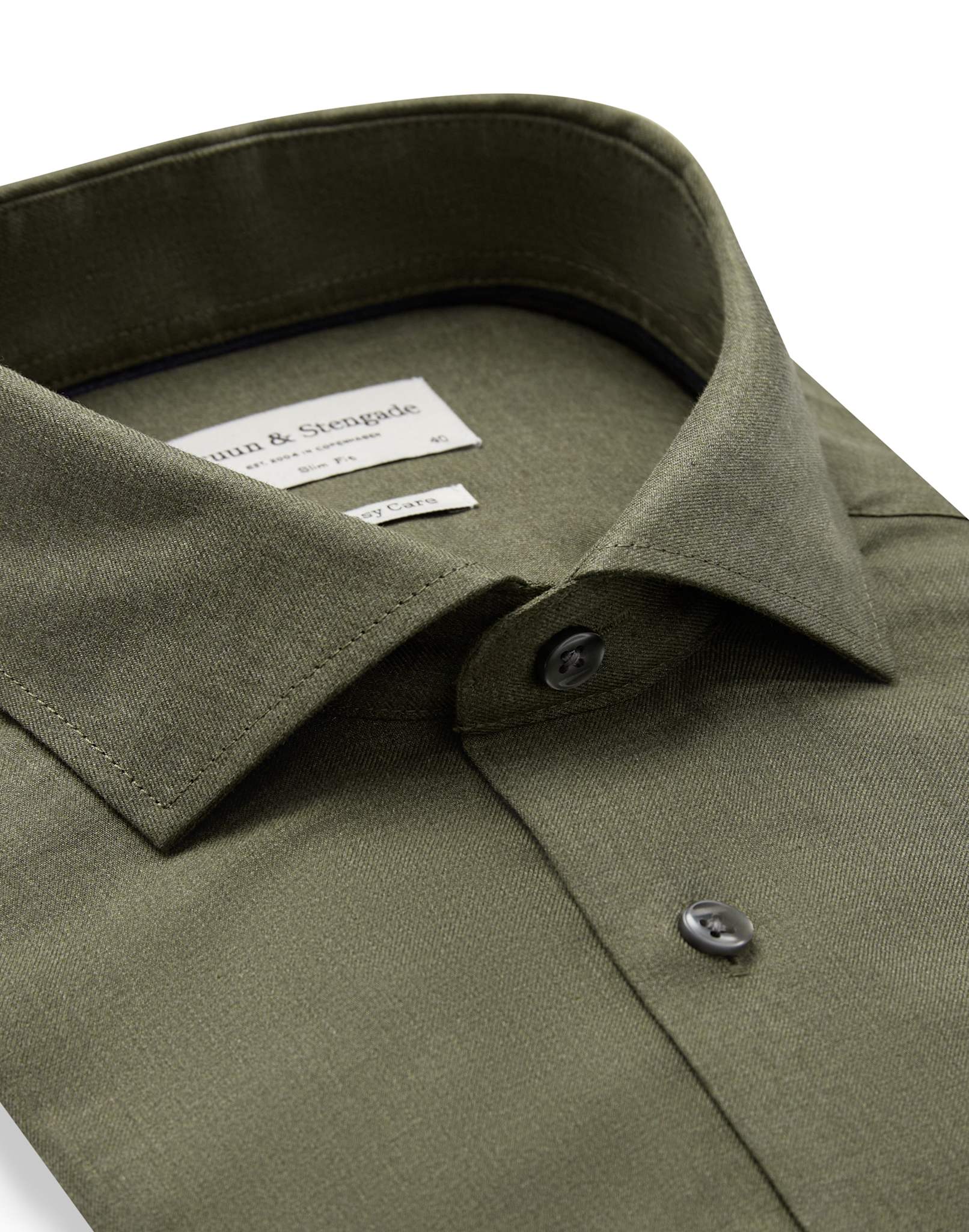 BS Lindgren Slim Fit Skjorte - Green