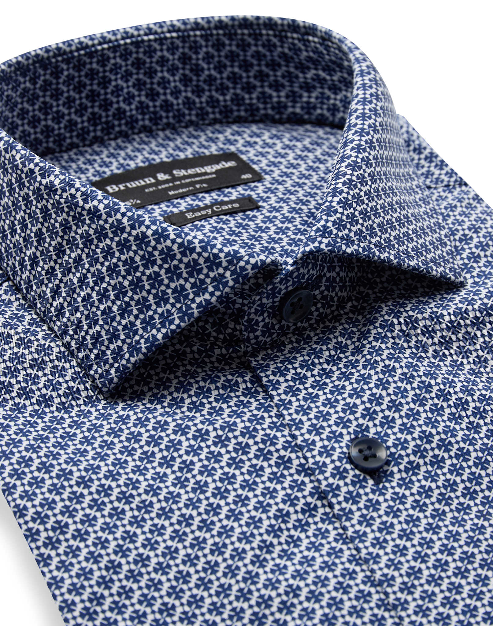 BS Lemie Modern Fit Skjorte - Navy