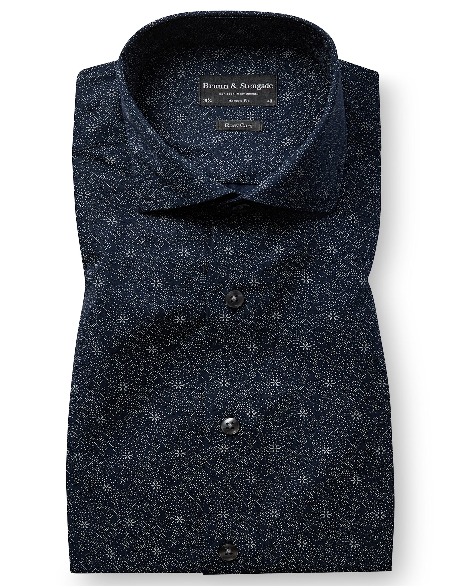 BS Buk Modern Fit Skjorte - Navy