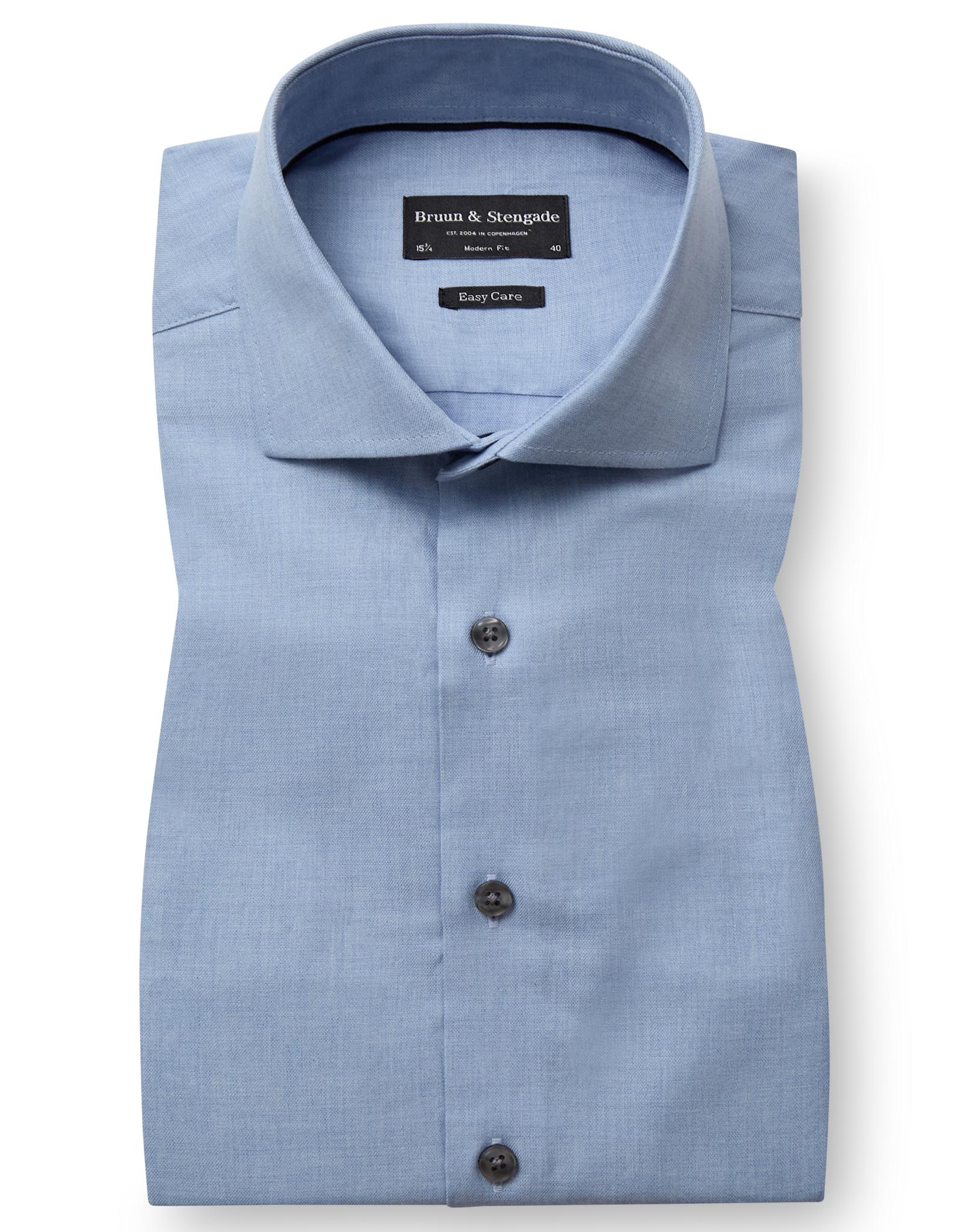 BS Holme Modern Fit Skjorte - Light Blue