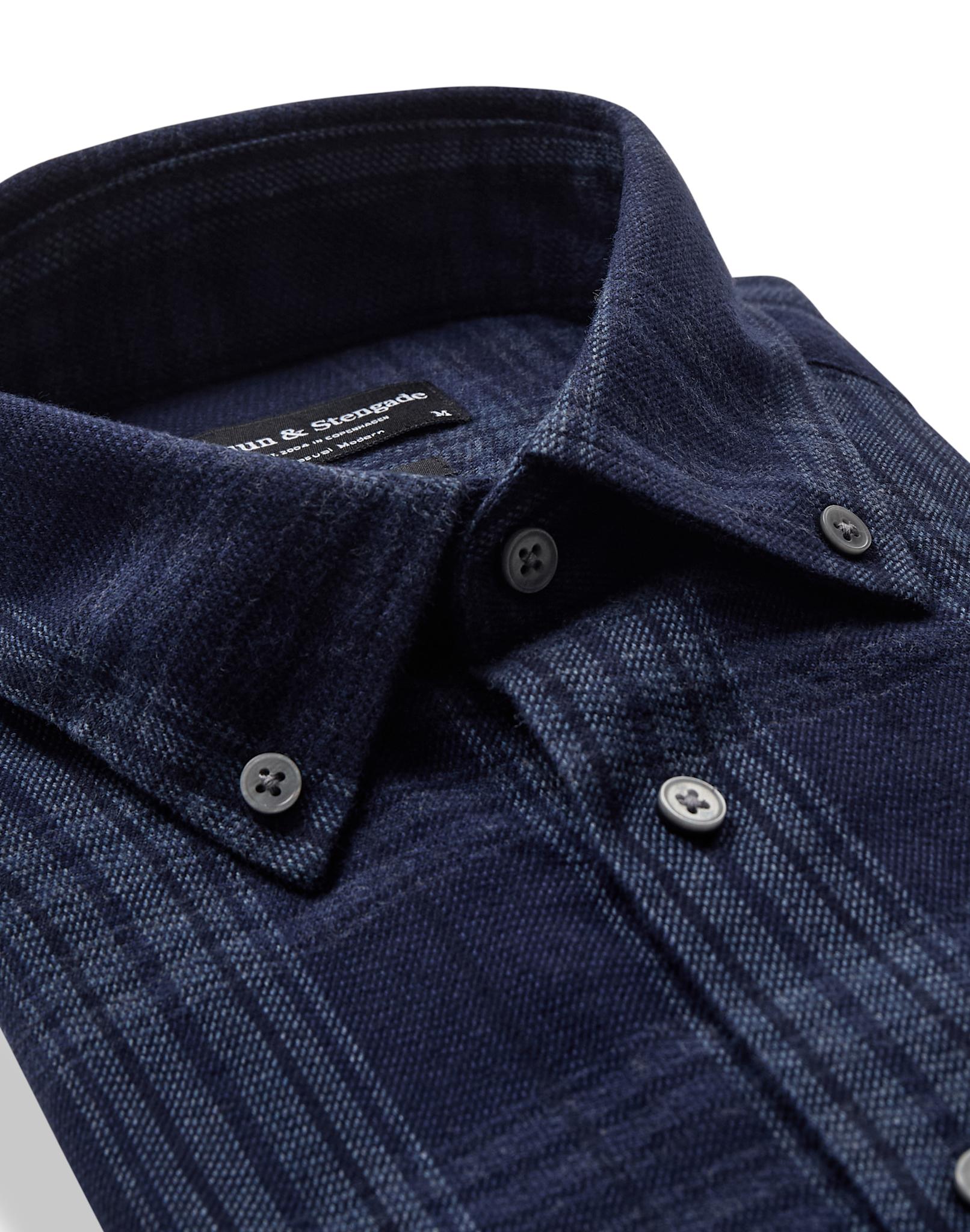 BS Sihamoni Casual Modern Fit Skjorte - Blue