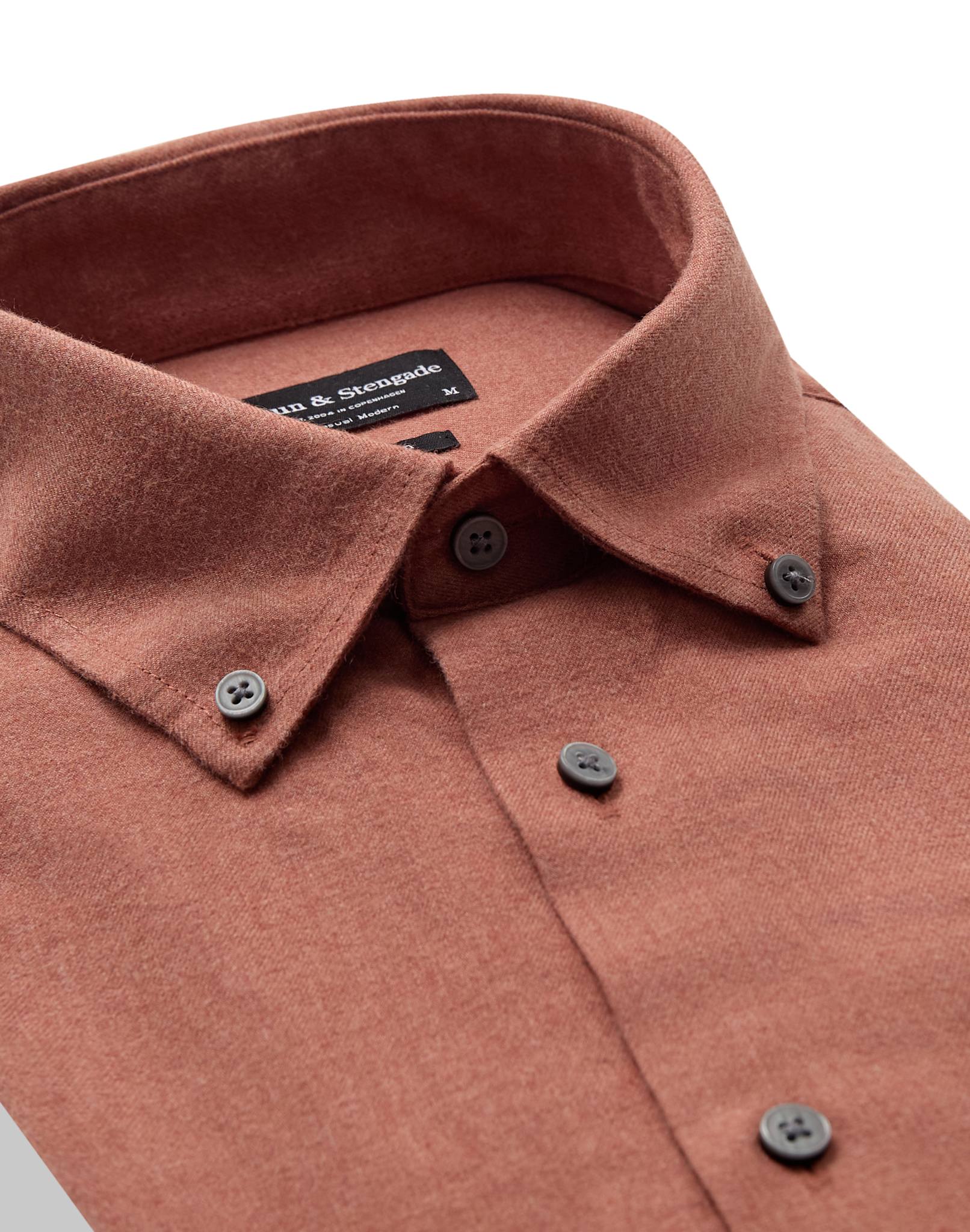 BS Akihito Casual Modern Fit Skjorte - Dusty Red