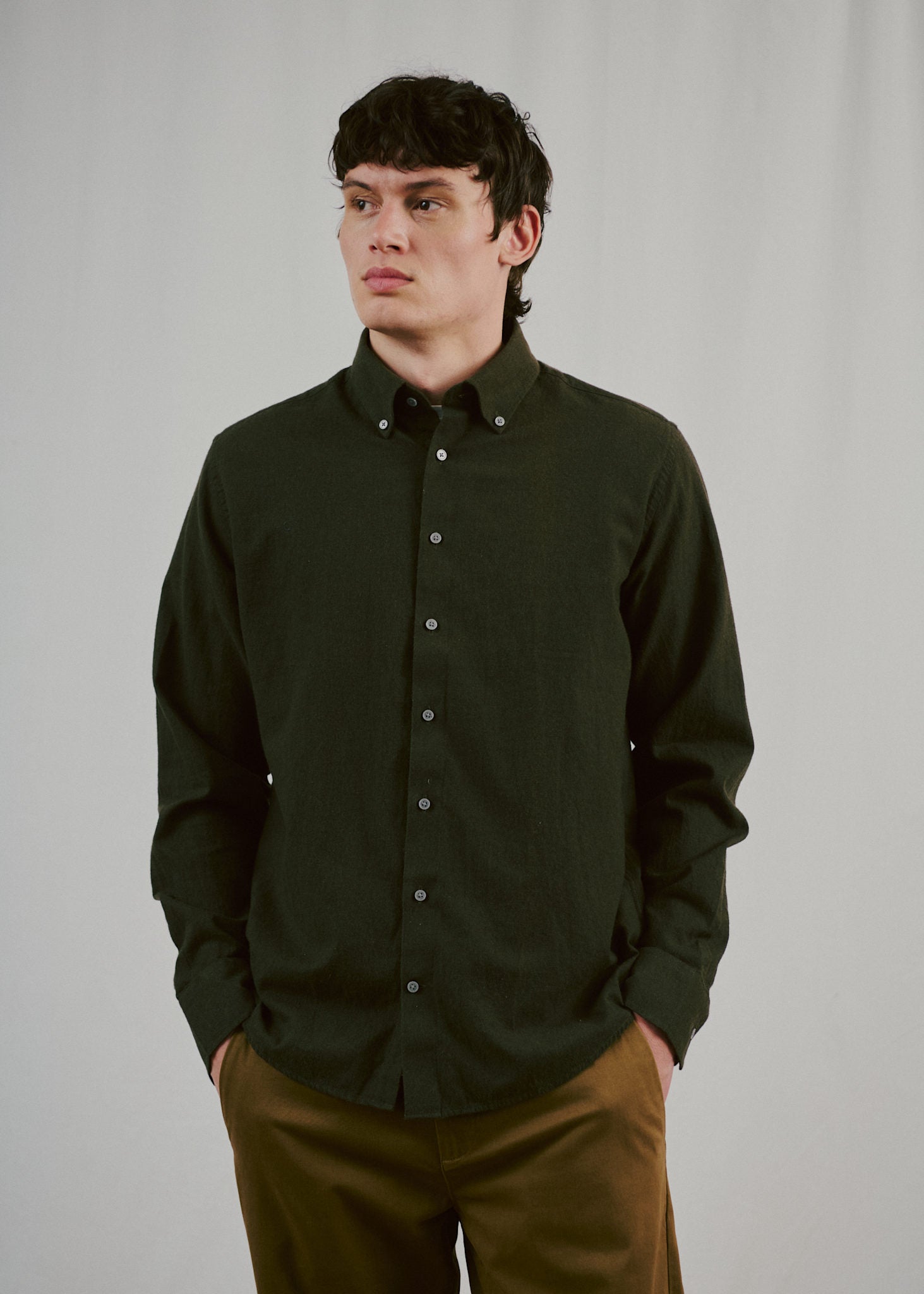 BS Akihito Casual Modern Fit Skjorte - Green