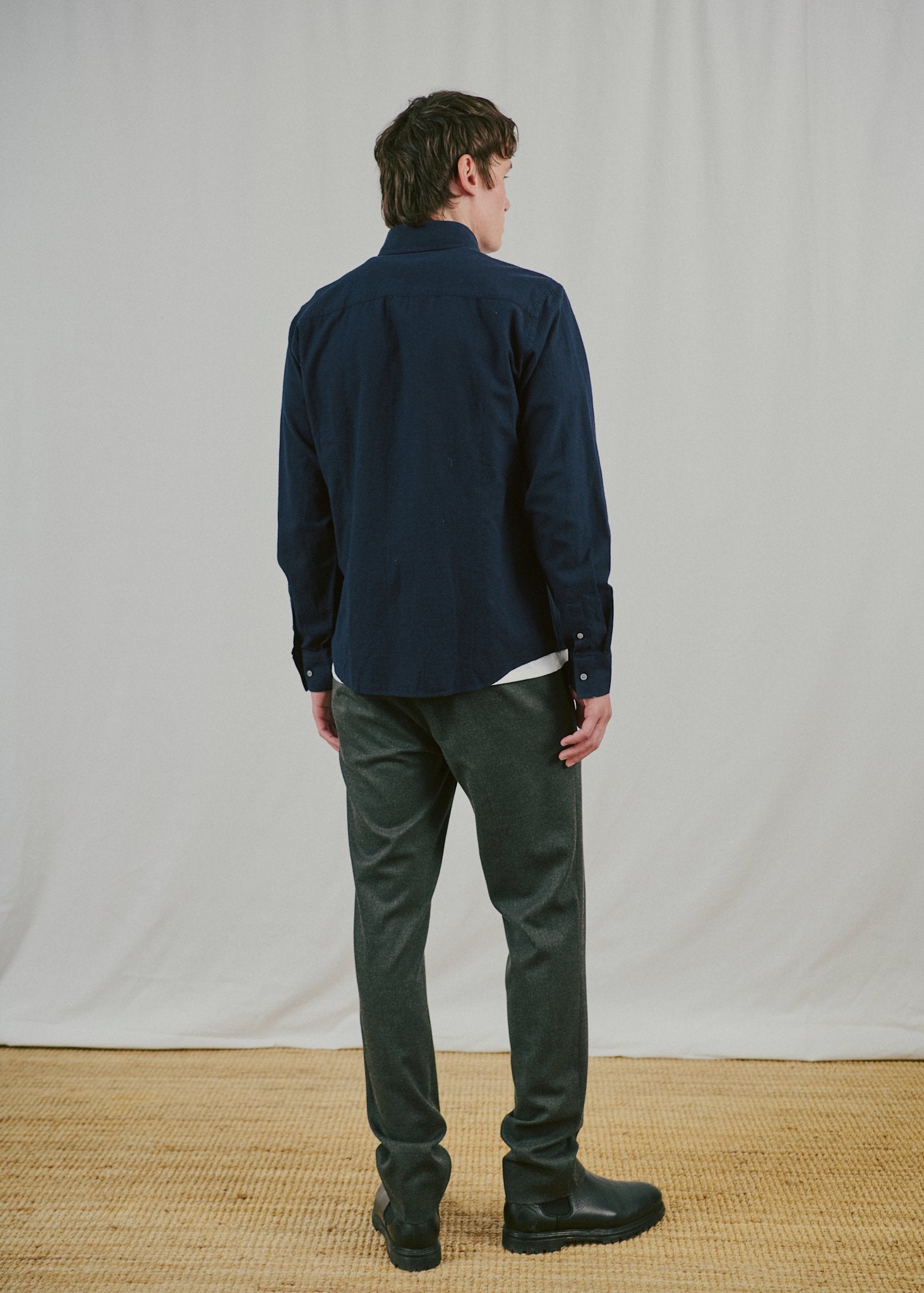 BS Akihito Casual Modern Fit Skjorte - Navy
