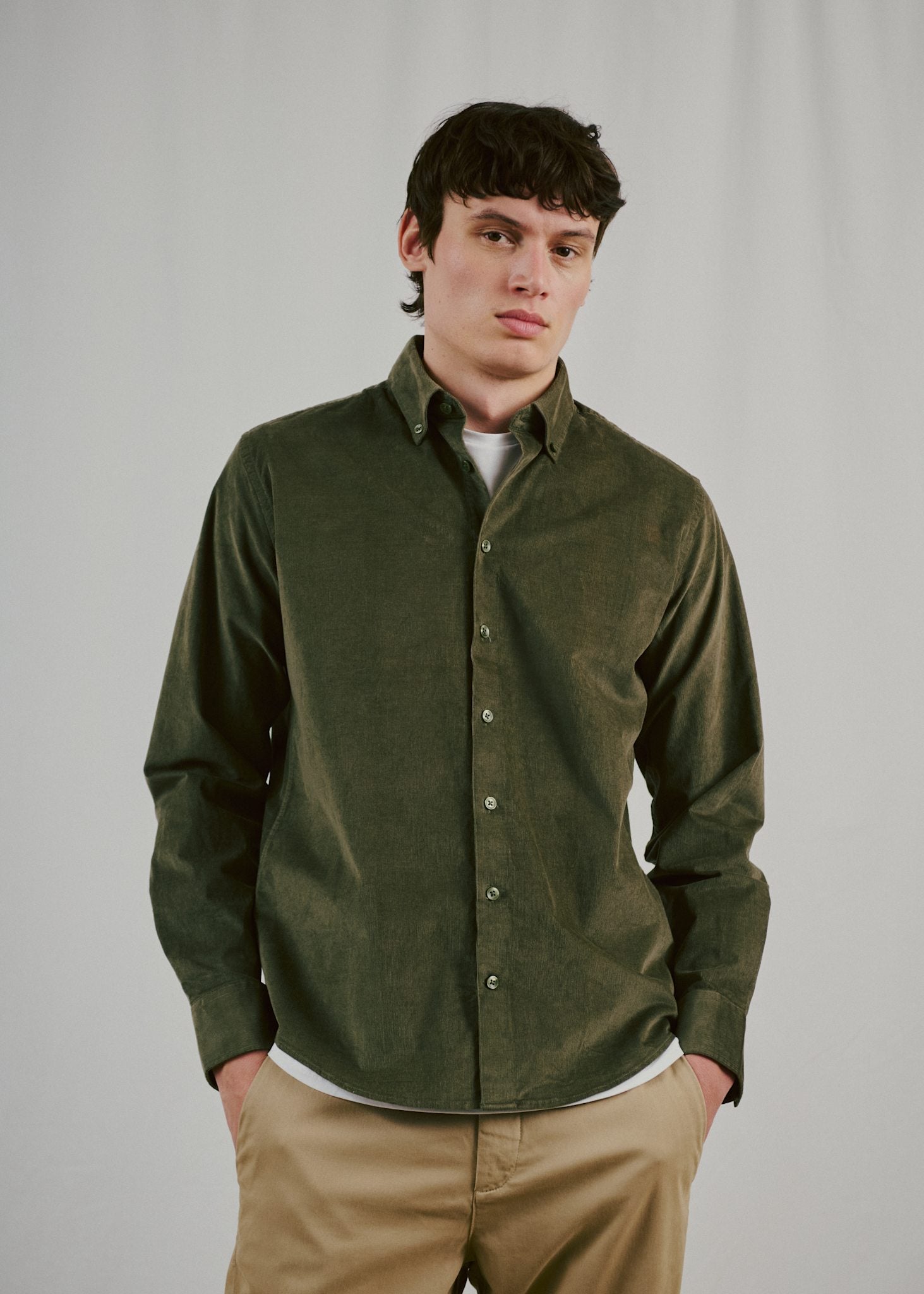 BS Osei Casual Modern Fit Skjorte - Green