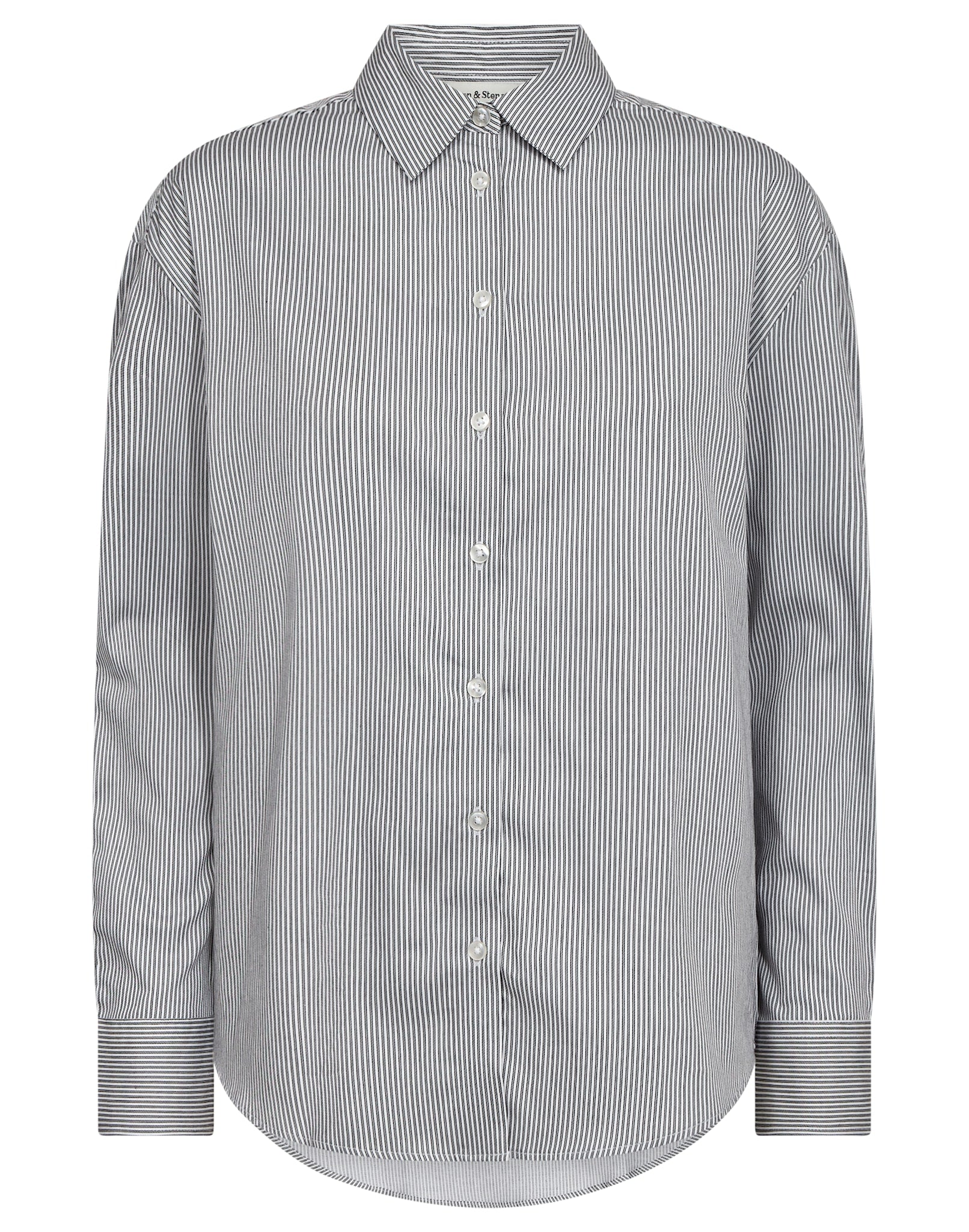 BS Elsie Regular Fit Skjorte - Black/White