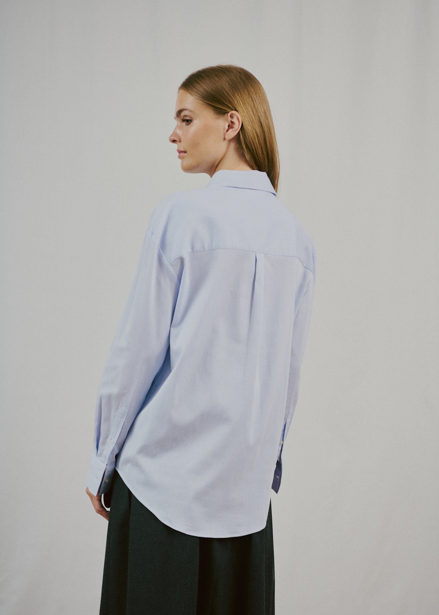 BS Elsie Regular Fit Skjorte - Light Blue/White